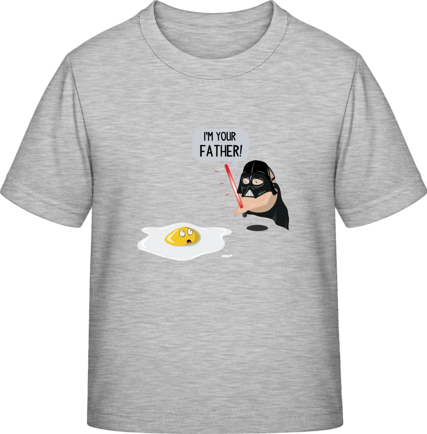 Egg I'm Your Father Comic - Sky Grey Exact 190 Kids - Front