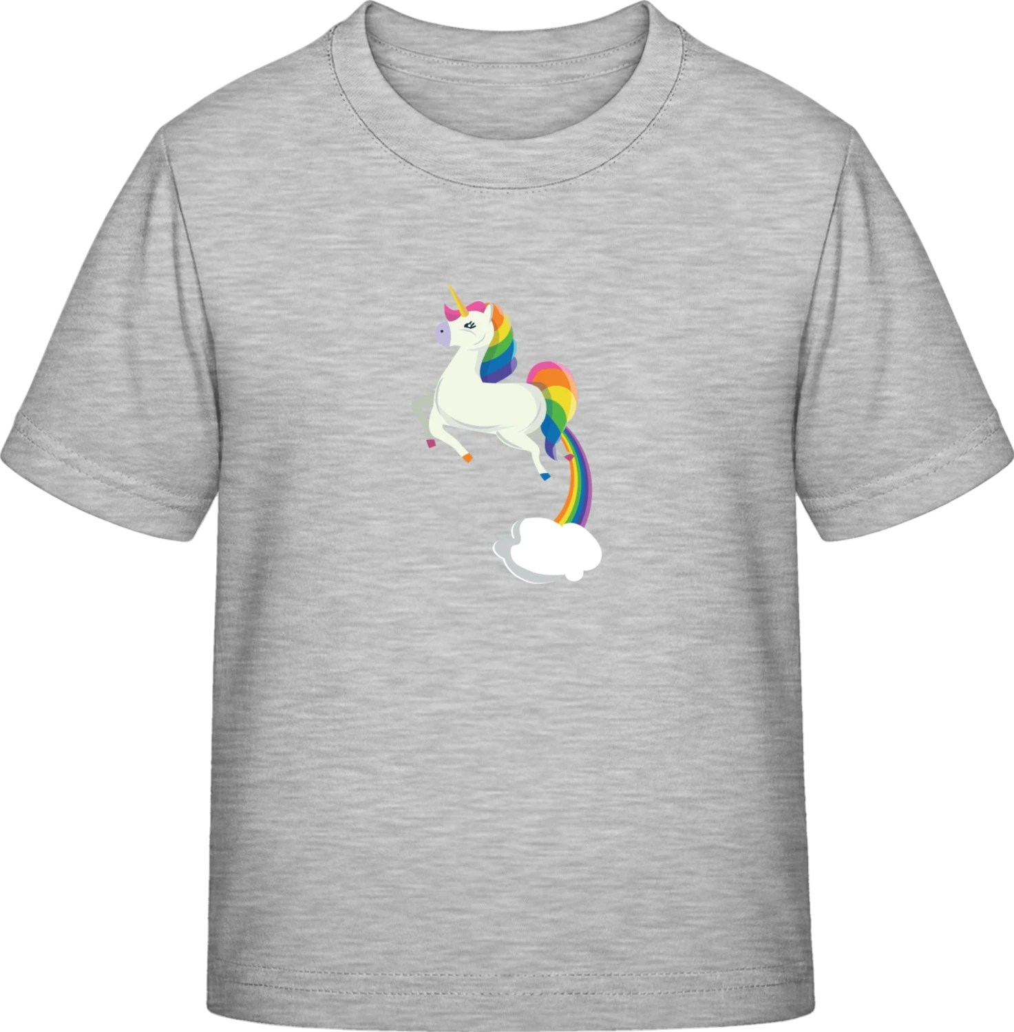 Unicorn Rainbow Cloud - Sky Grey Exact 190 Kids - Front