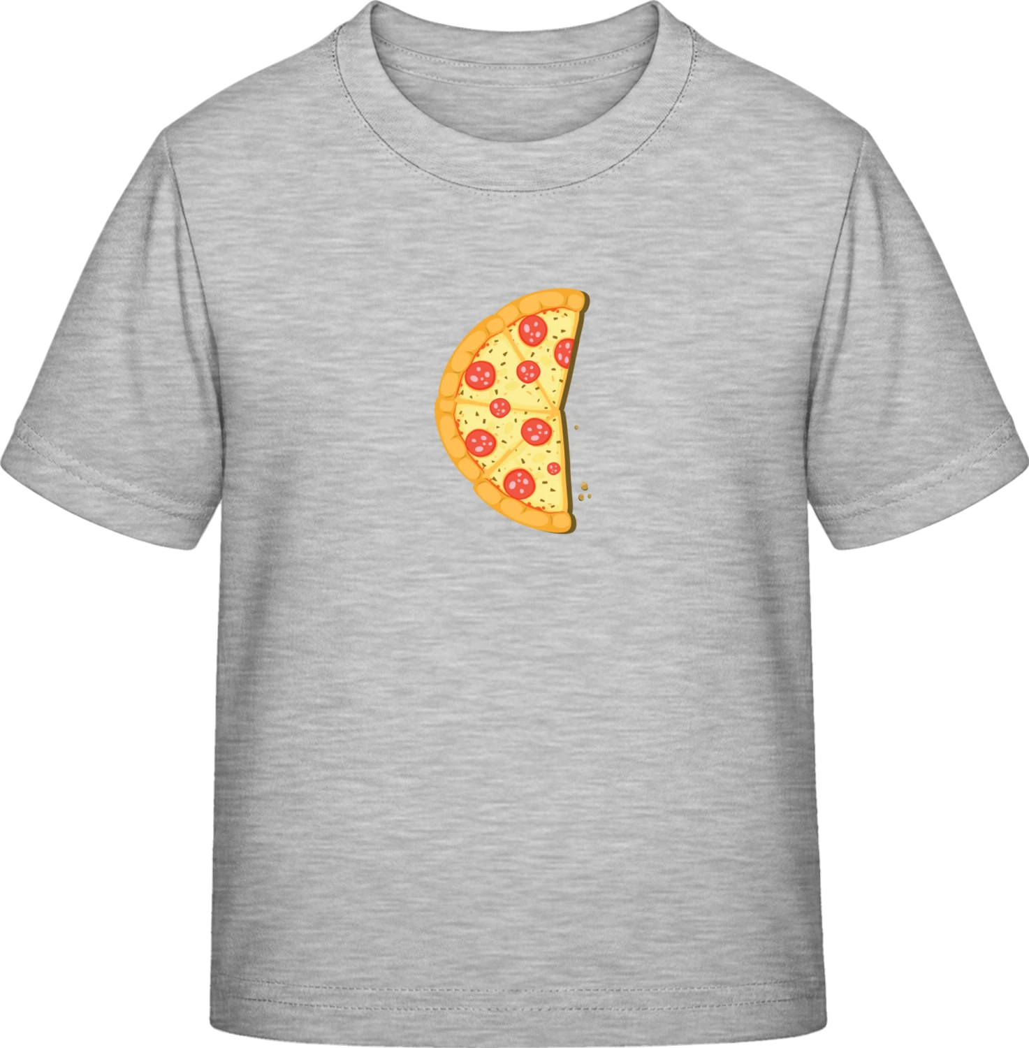 Pizza Half Piece Left - Sky Grey Exact 190 Kids - Front