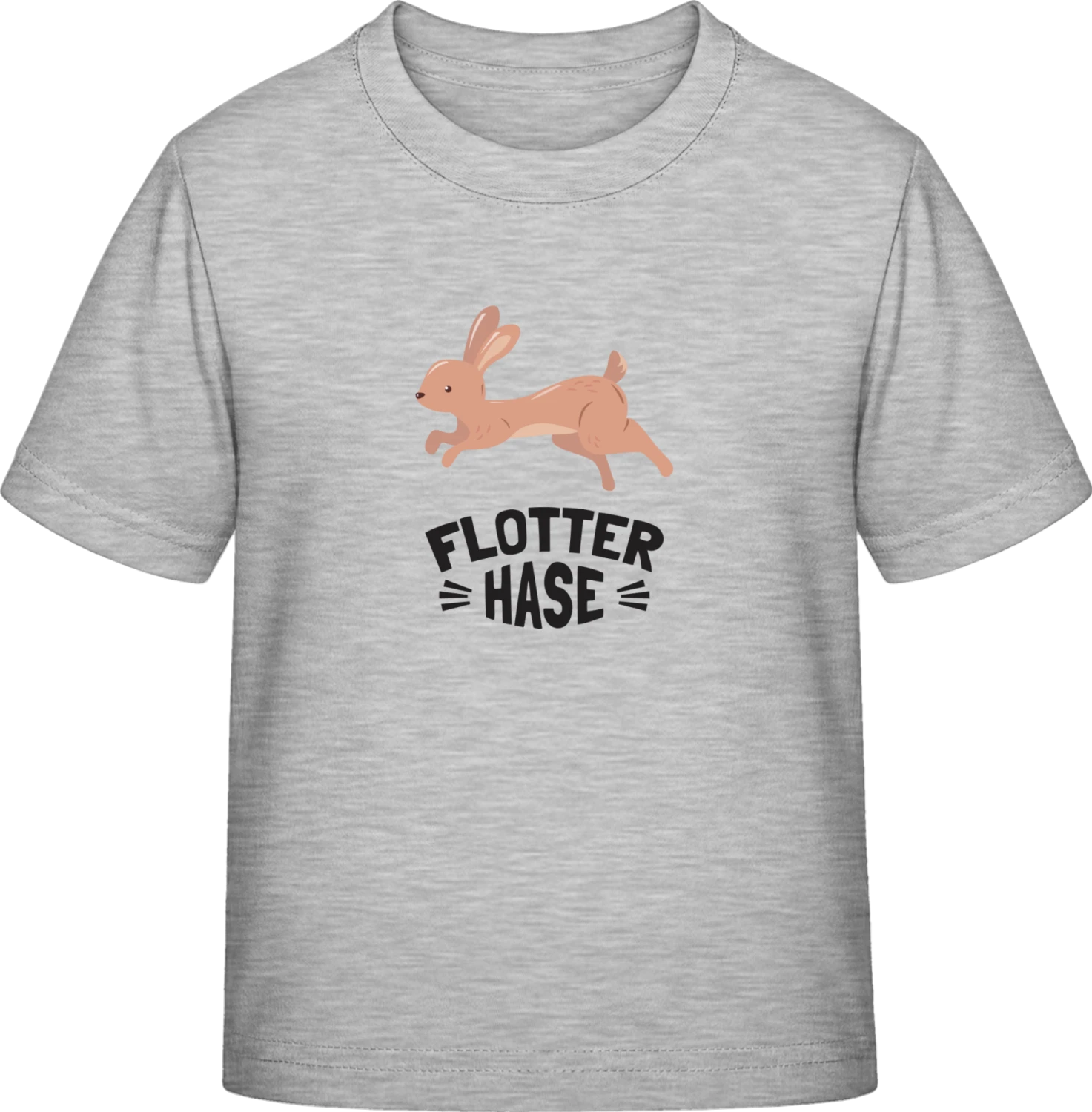 Flotter Hase Logo - Sky Grey Exact 190 Kids - Front