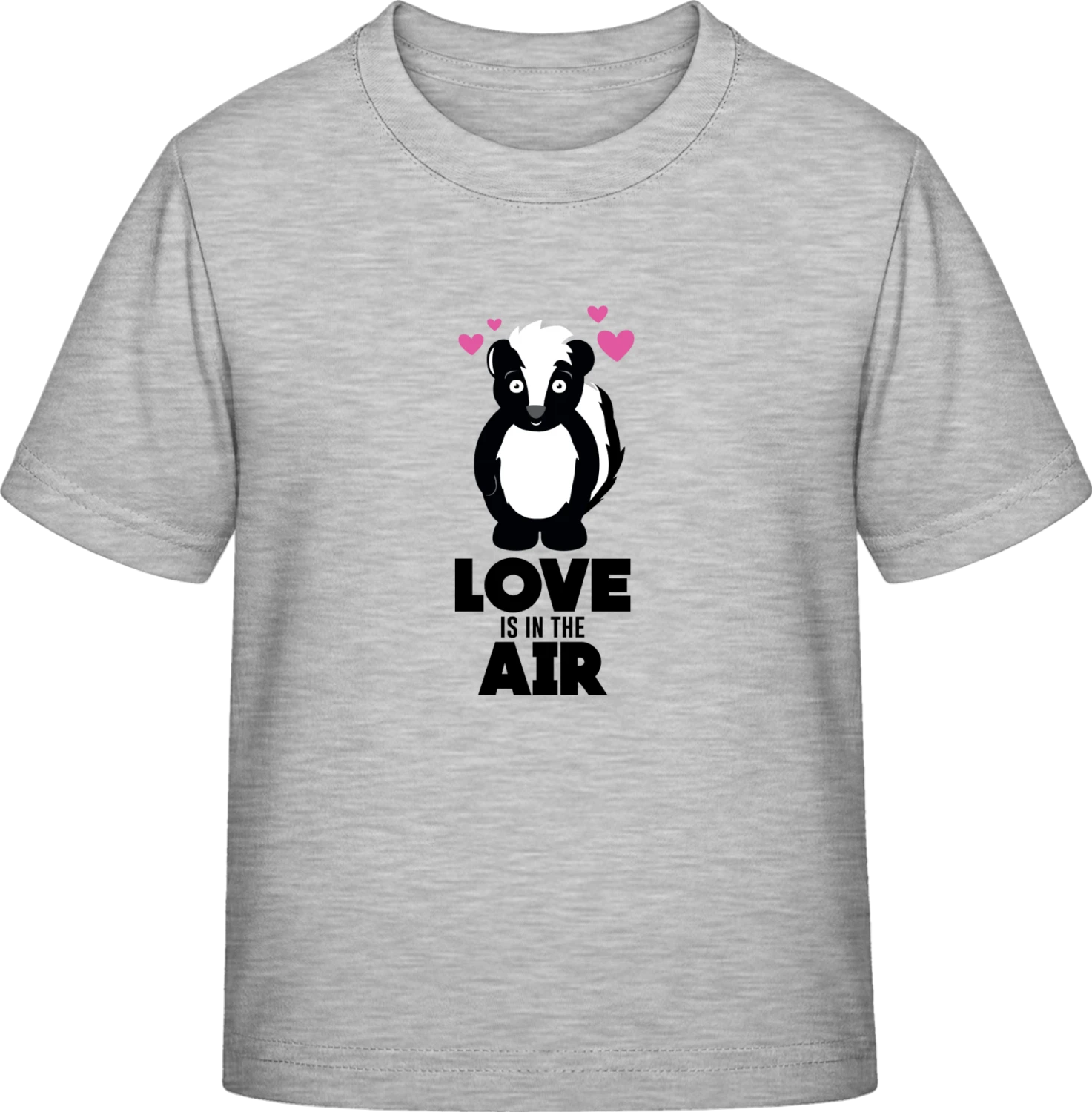 Love Is In The Air Skunk With Hearts - Sky Grey Exact 190 Kids - Front