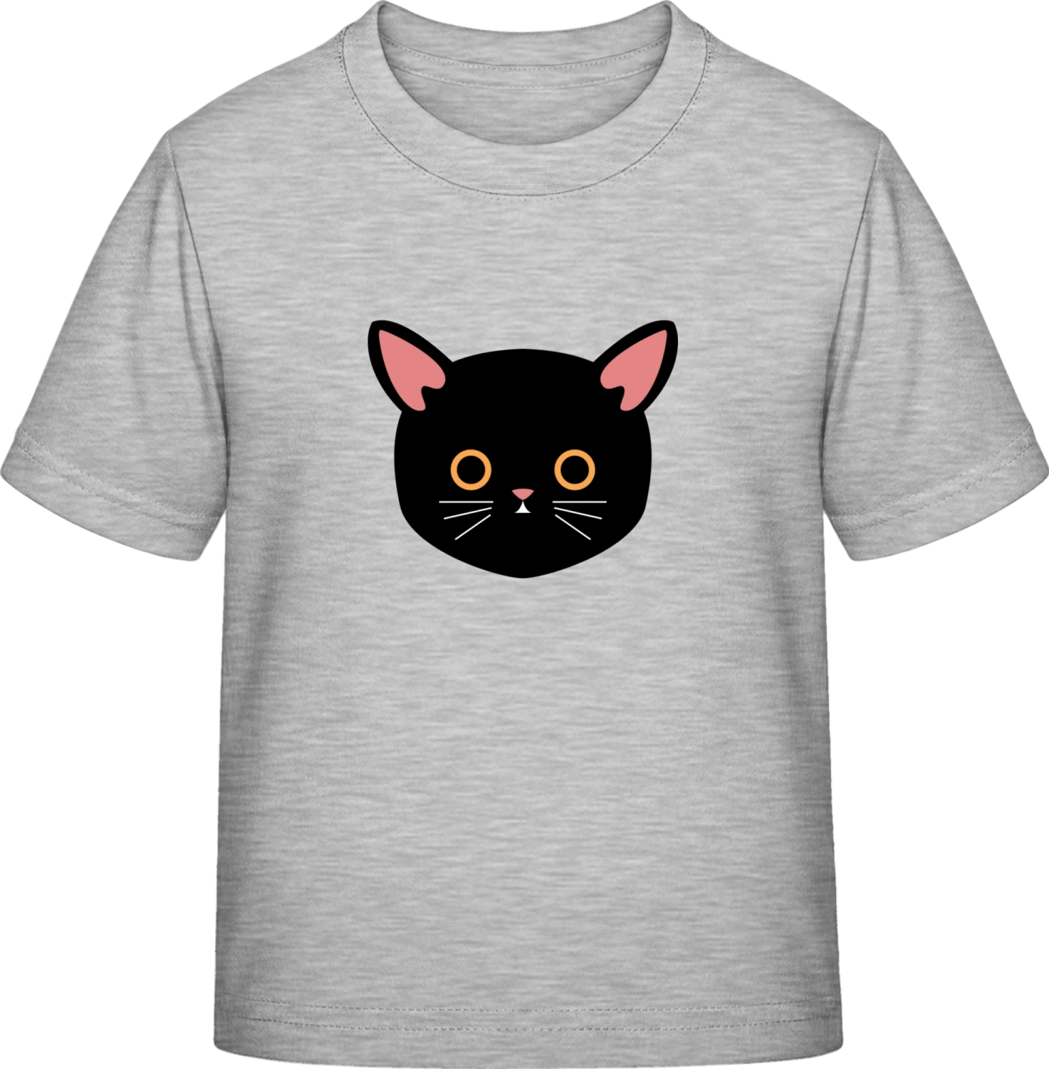 Cute Black Cat - Sky Grey Exact 190 Kids - Front