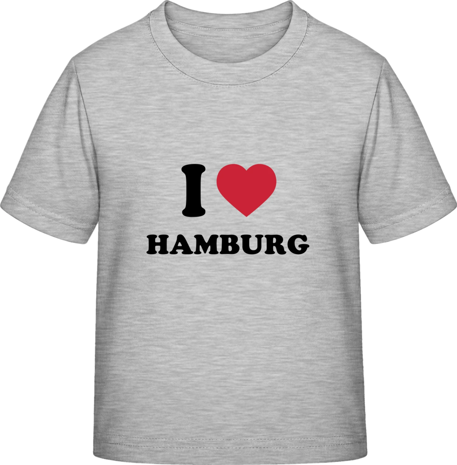 I Love Heart Hamburg - Sky Grey Exact 190 Kids - Front