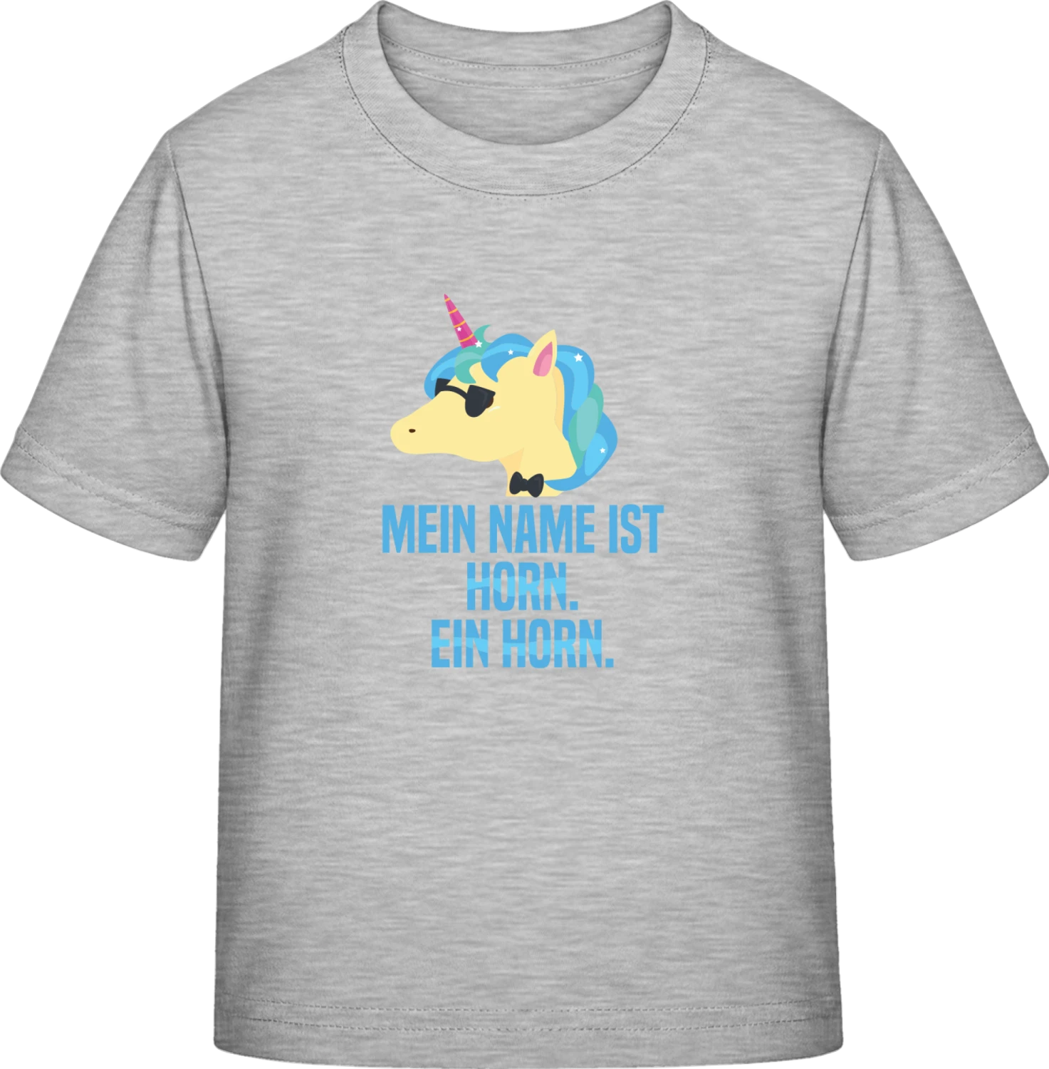 Mein Name ist Horn. Ein Horn - Sky Grey Exact 190 Kids - Front