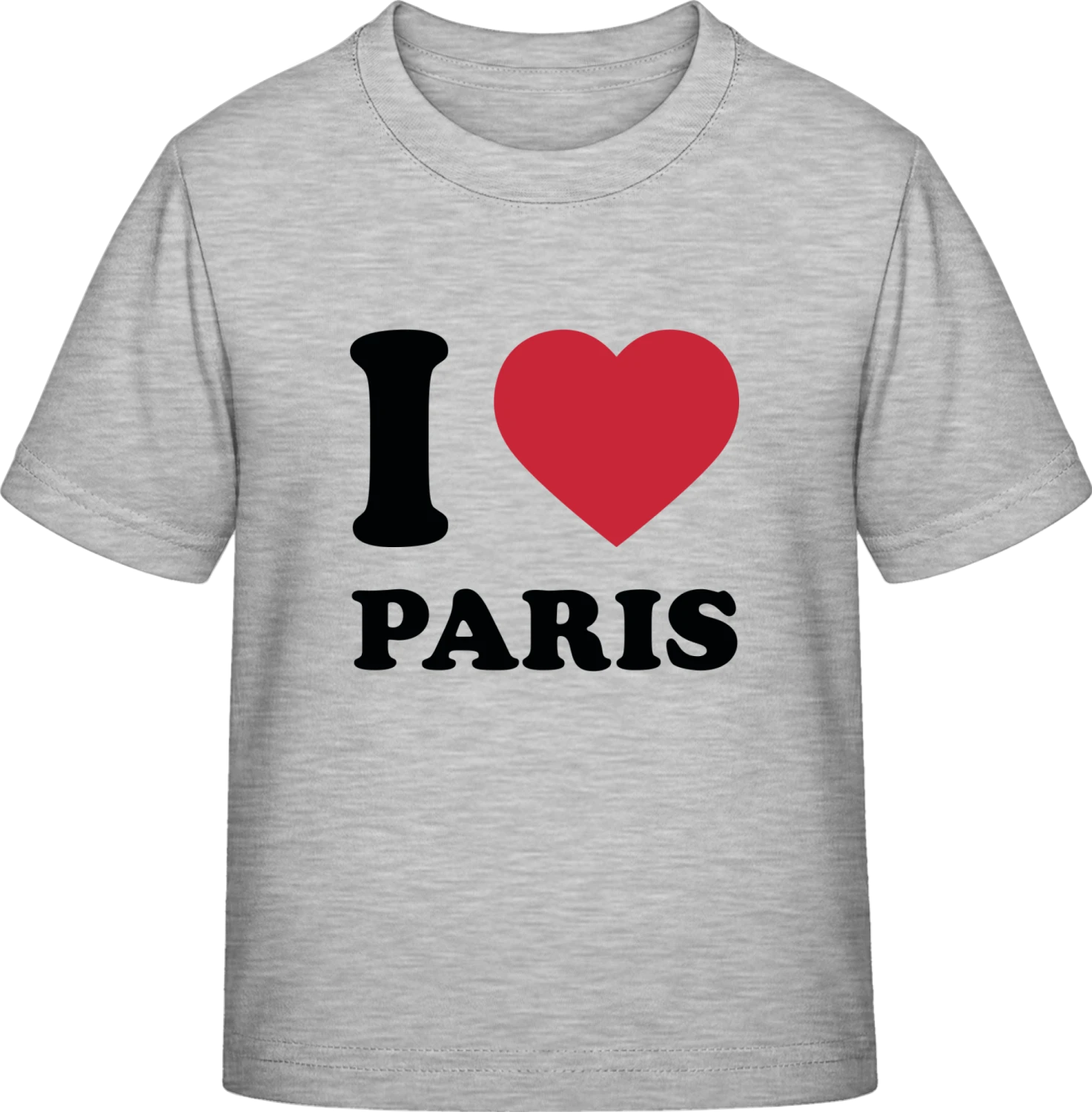 I Love Heart Paris - Sky Grey Exact 190 Kids - Front