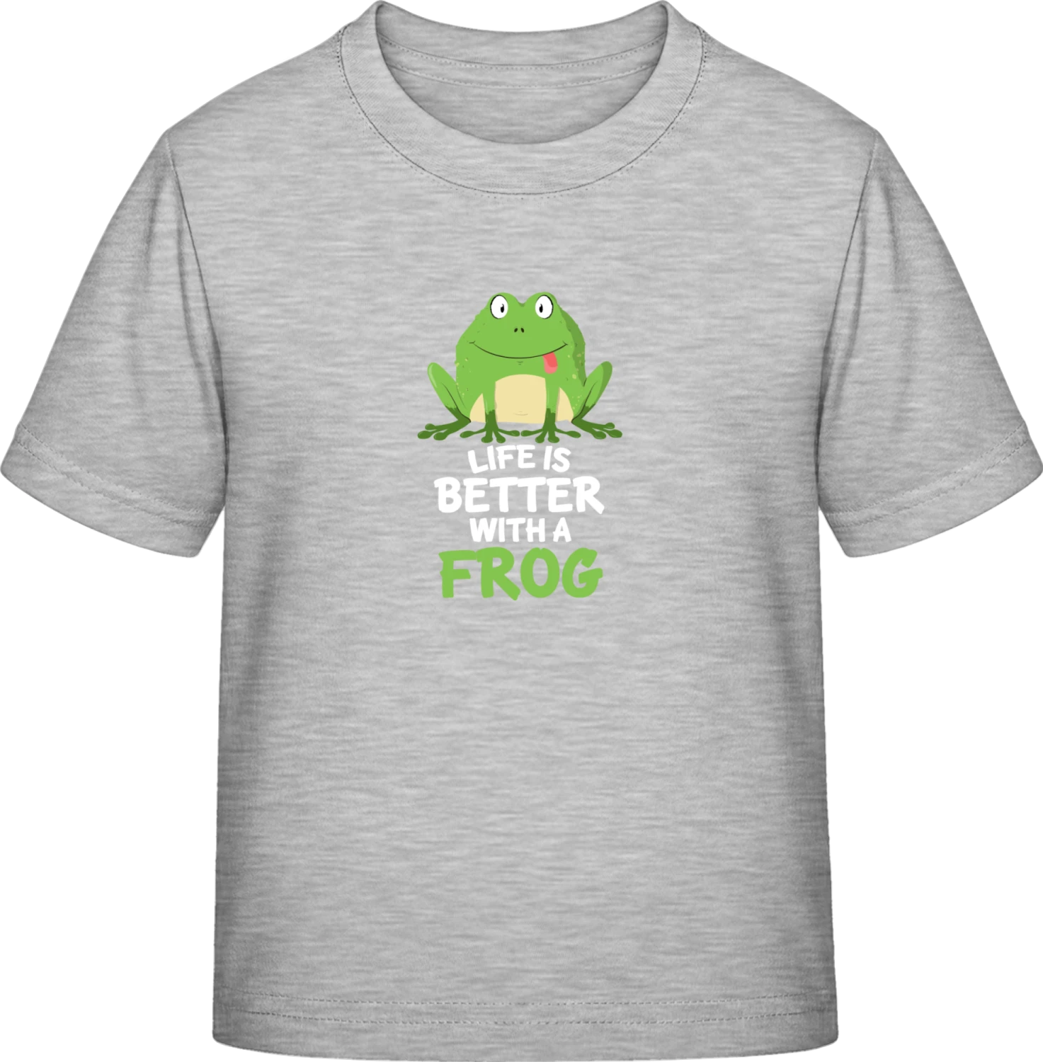 Life Is Better With A Frog - Sky Grey Exact 190 Kids - Front