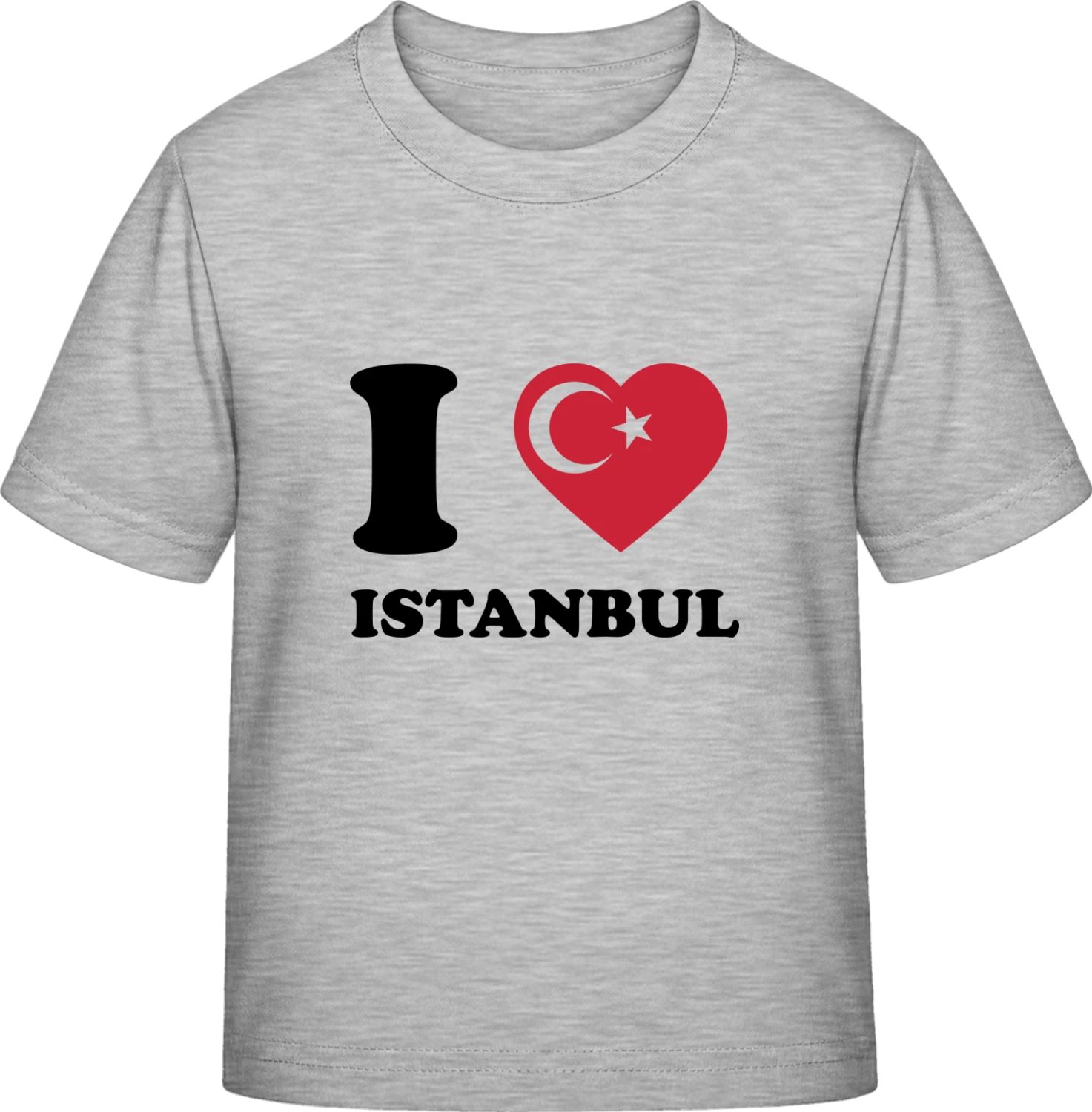 I Love Istanbul - Sky Grey Exact 190 Kids - Front