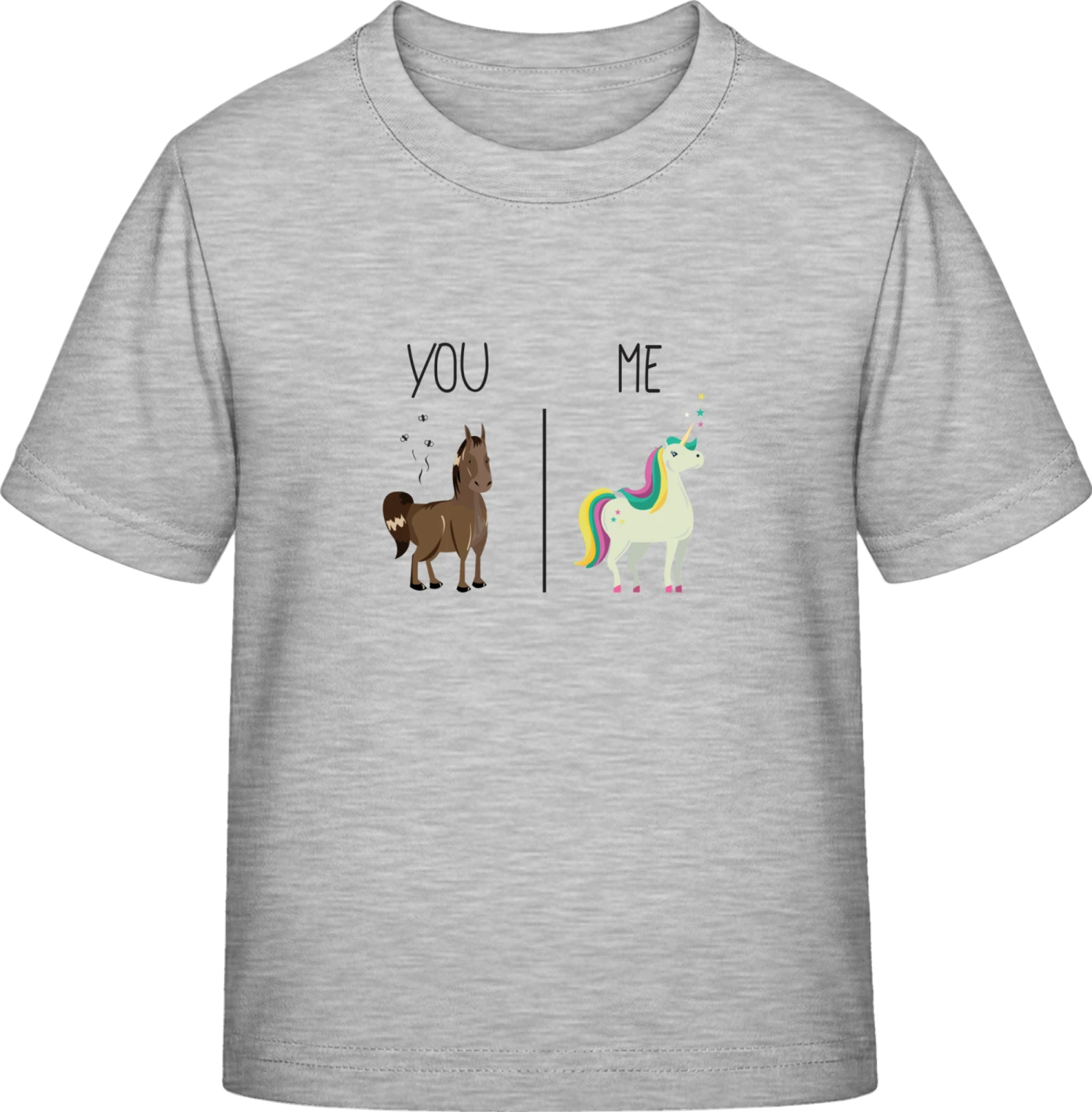 You And Me Horse And Unicorn - Sky Grey Exact 190 Kids - Front