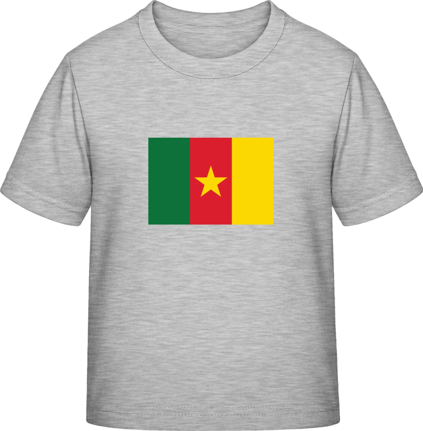 Cameroon Flag - Sky Grey Exact 190 Kids - Front