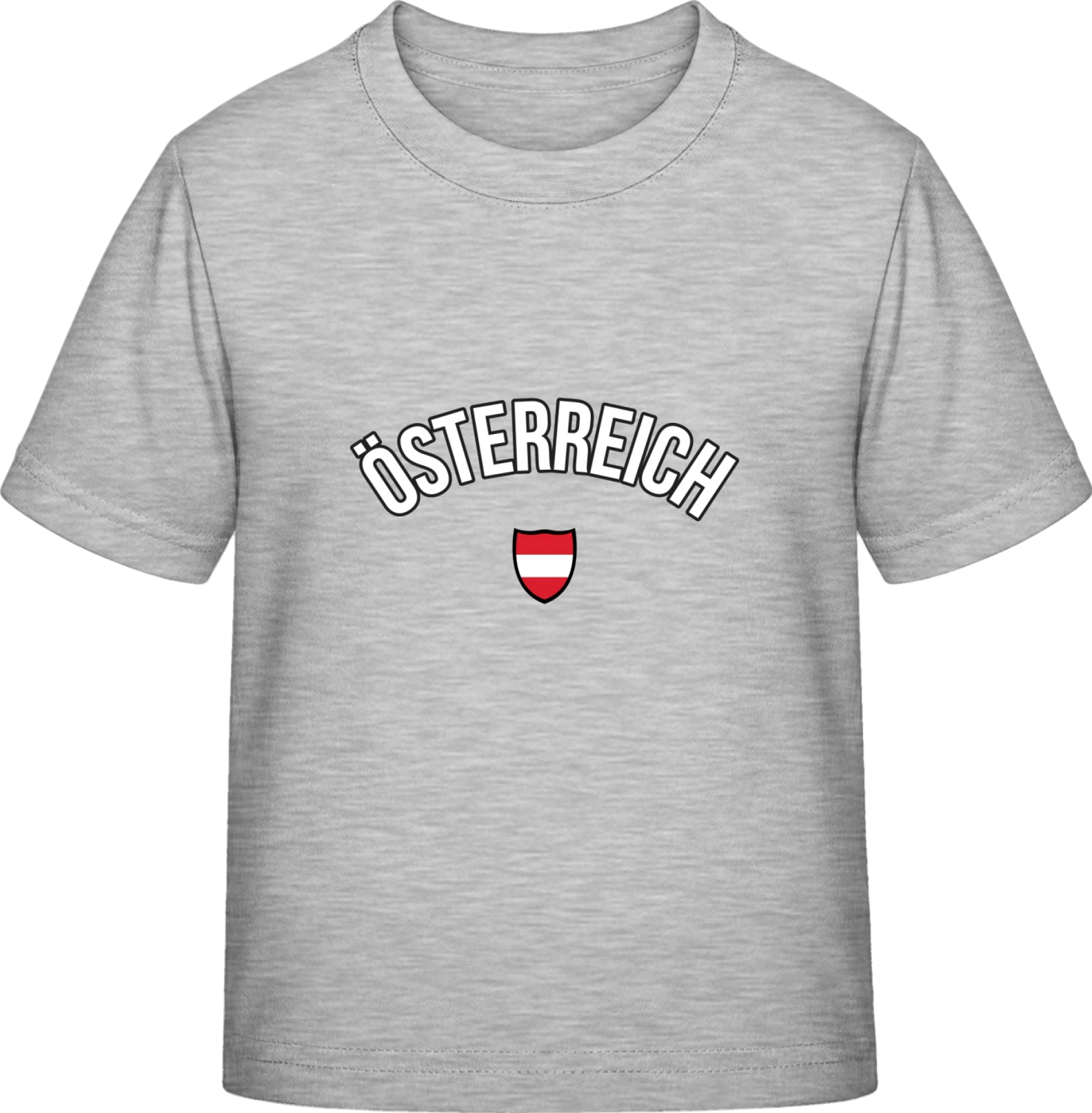 ÖSTERREICH Flag Fan - Sky Grey Exact 190 Kids - Front