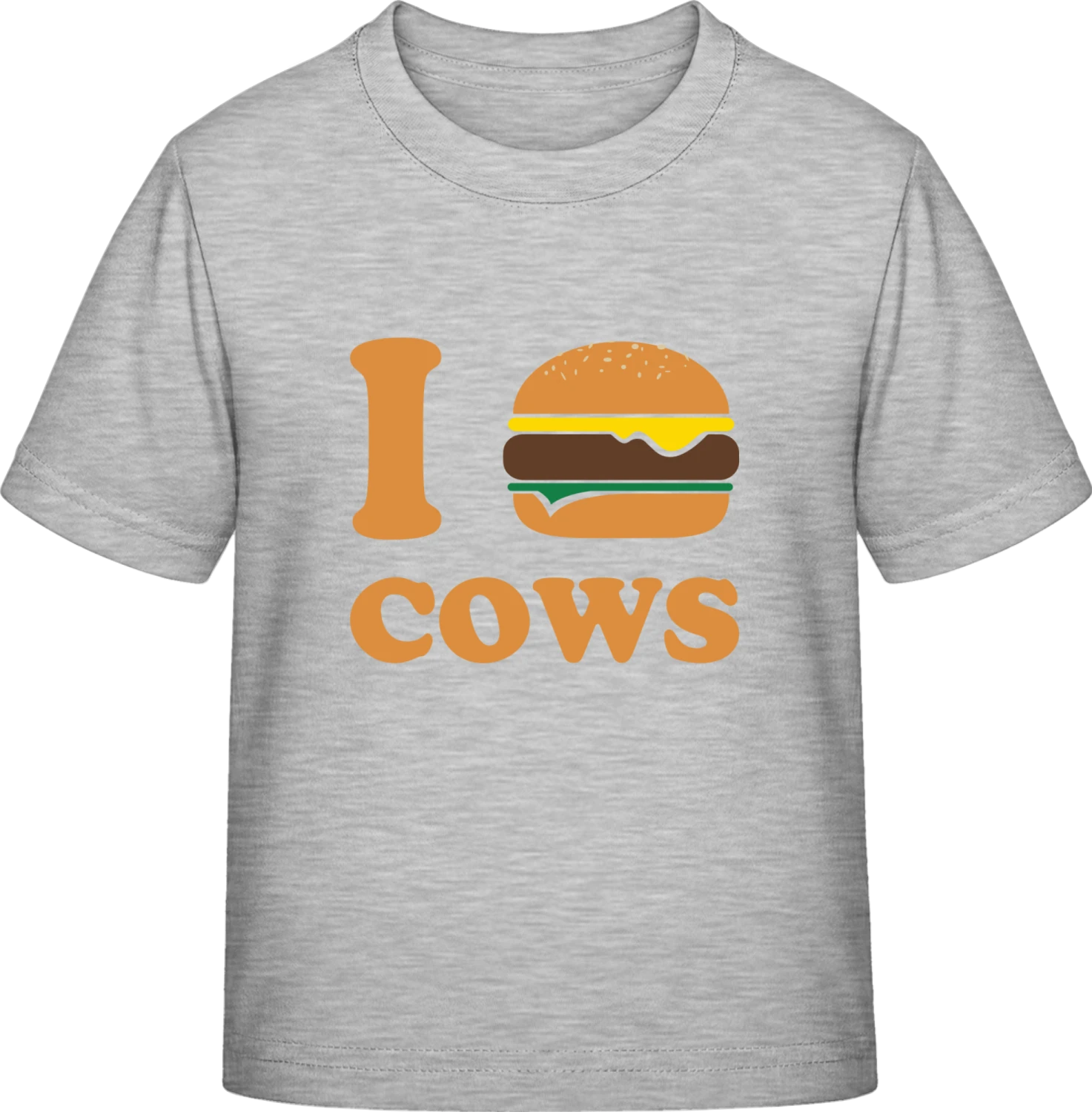 I Eat Cows - Sky Grey Exact 190 Kids - Front