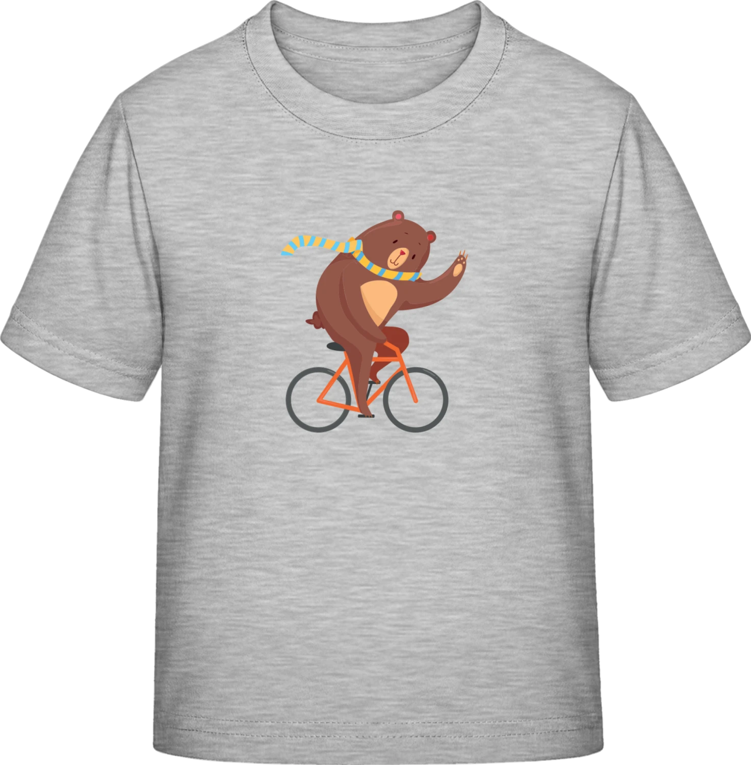 Bear On A Bike - Sky Grey Exact 190 Kids - Front