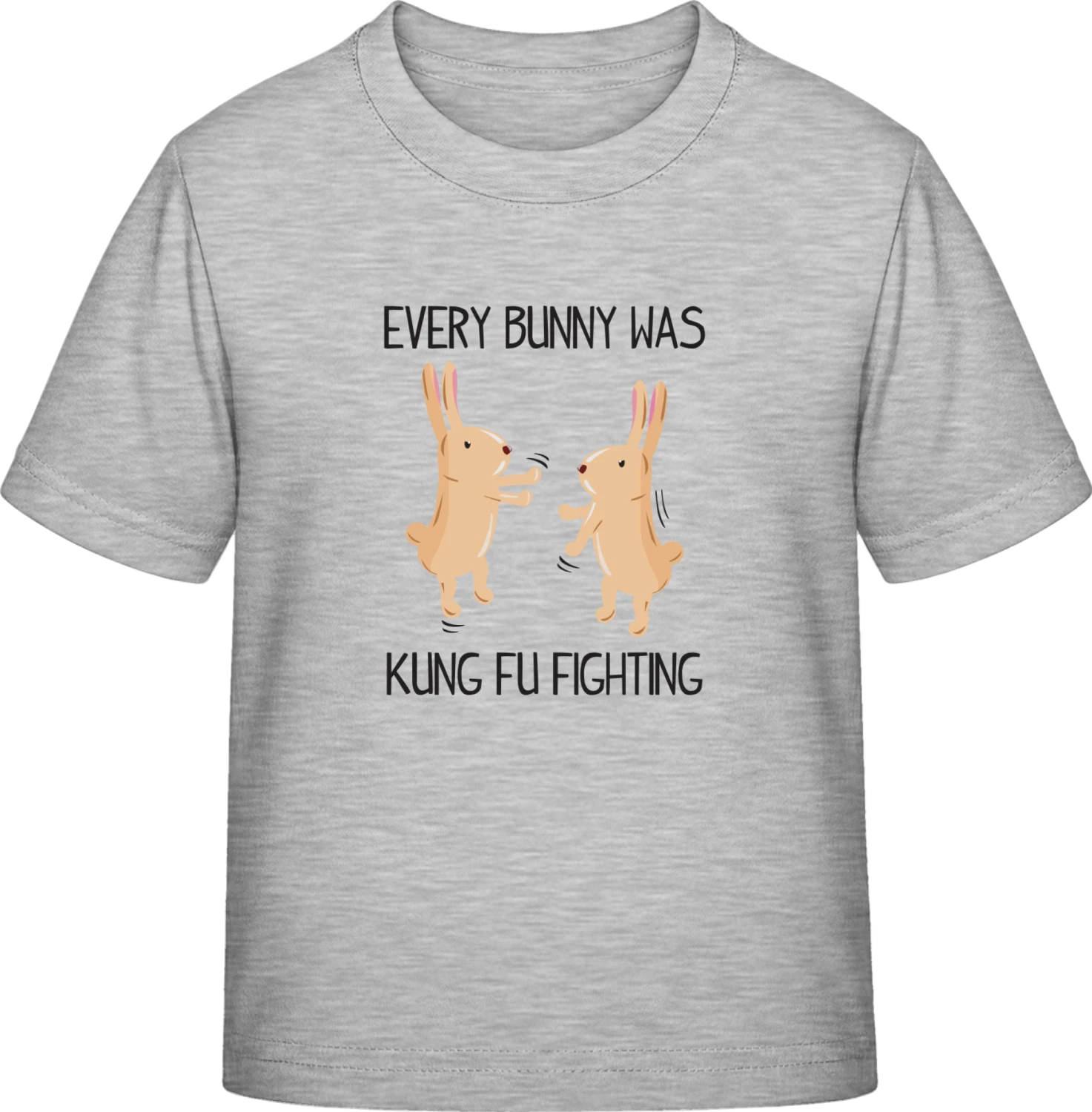 Every Bunny Was Kung Fu Fighting - Sky Grey Exact 190 Kids - Front