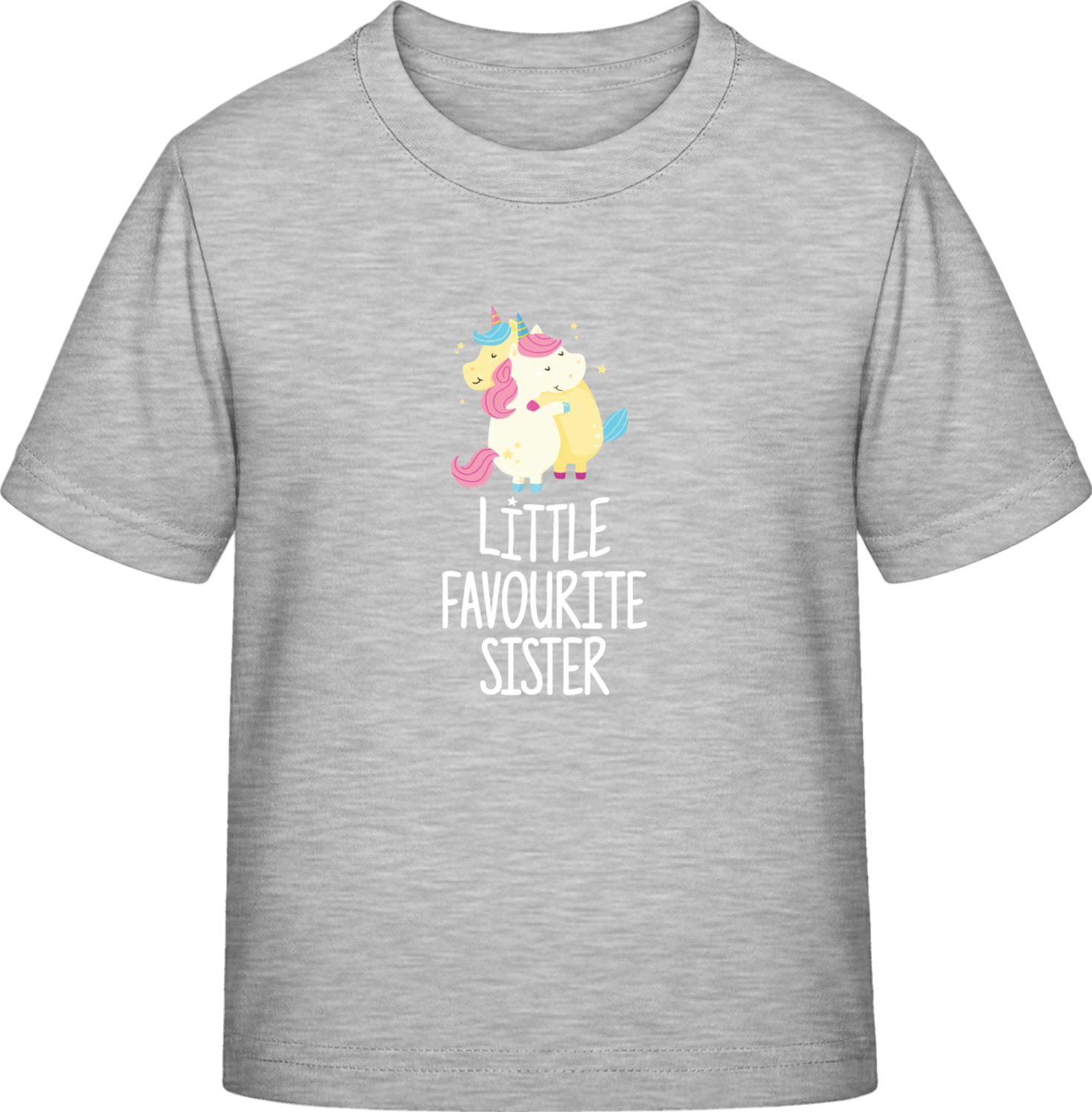 Little Favourite Sister Unicorn - Sky Grey Exact 190 Kids - Front