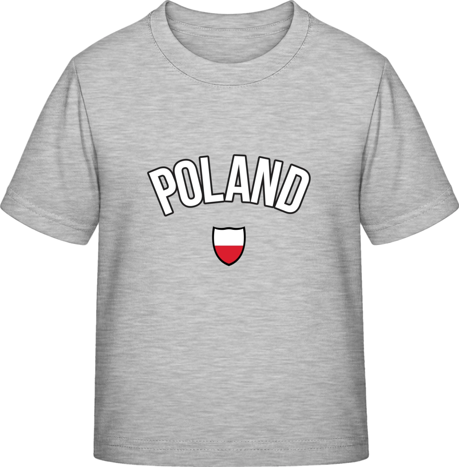 POLAND Football Fan - Sky Grey Exact 190 Kids - Front