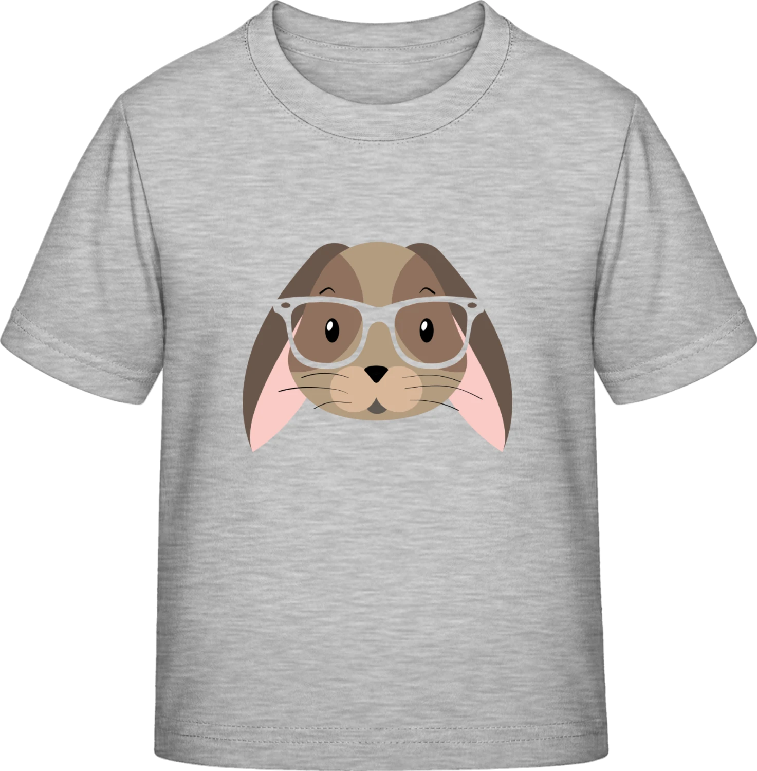 Comic Bunny With Glasses - Sky Grey Exact 190 Kids - Front