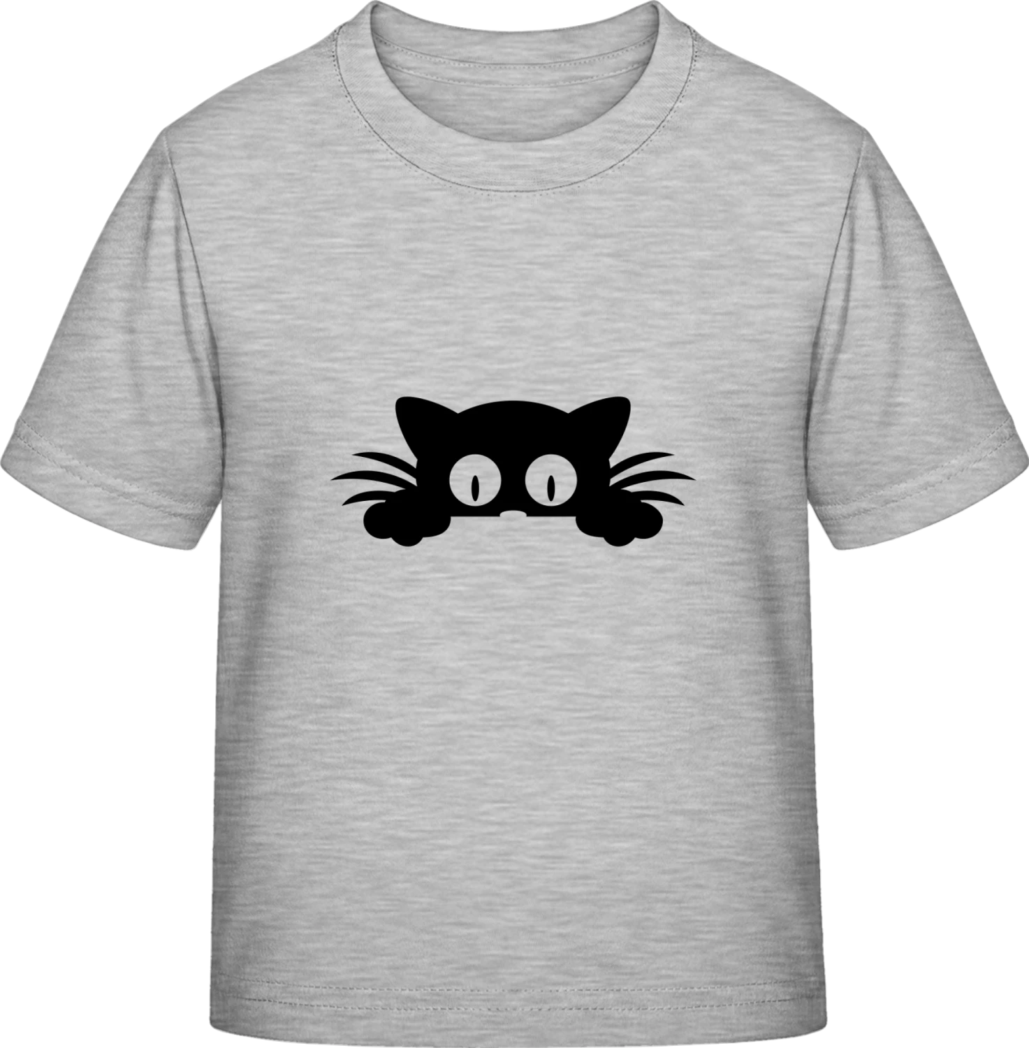 Peeking Cat Silhouette - Sky Grey Exact 190 Kids - Front