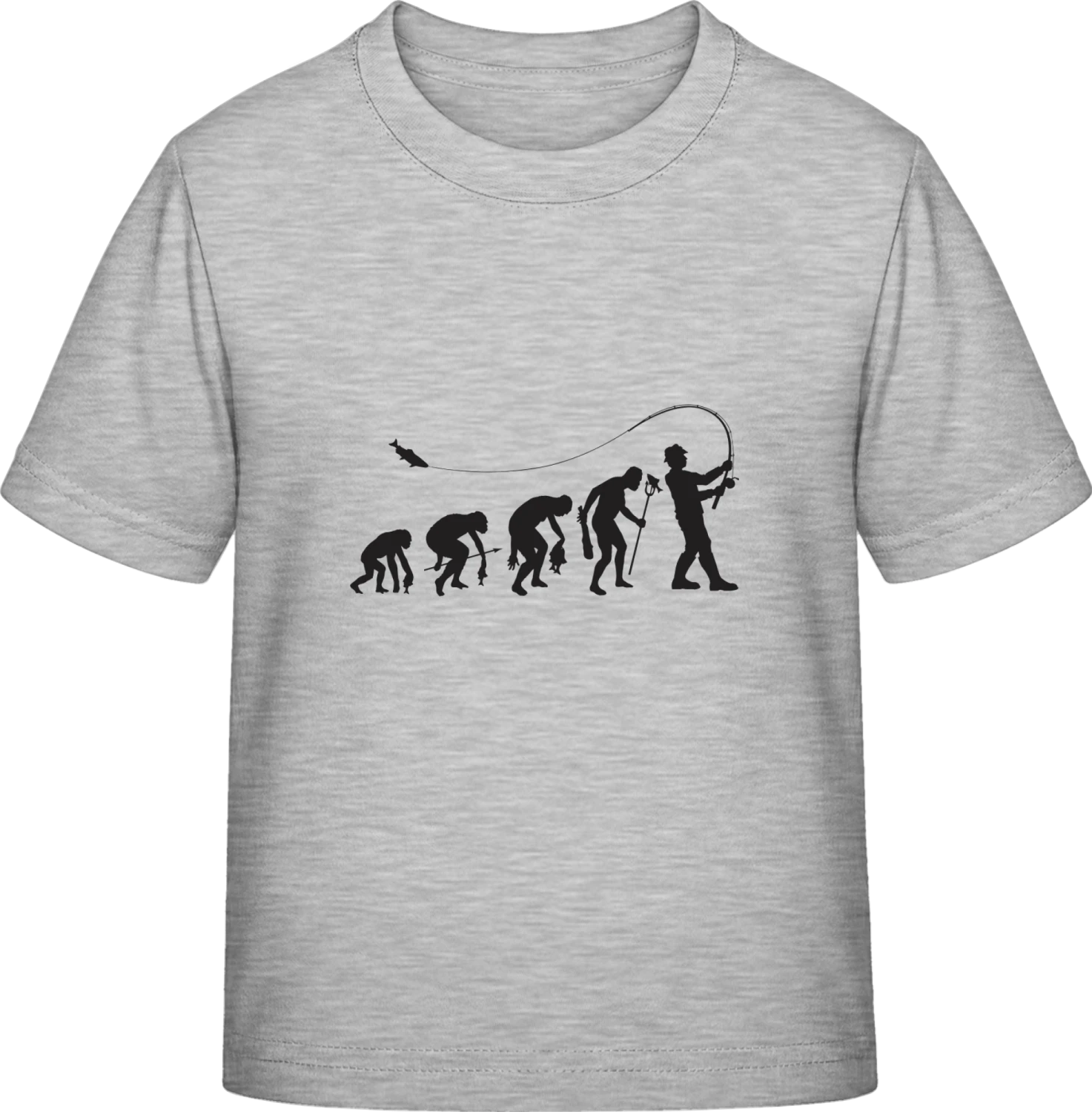 History of Fishing - Sky Grey Exact 190 Kids - Front