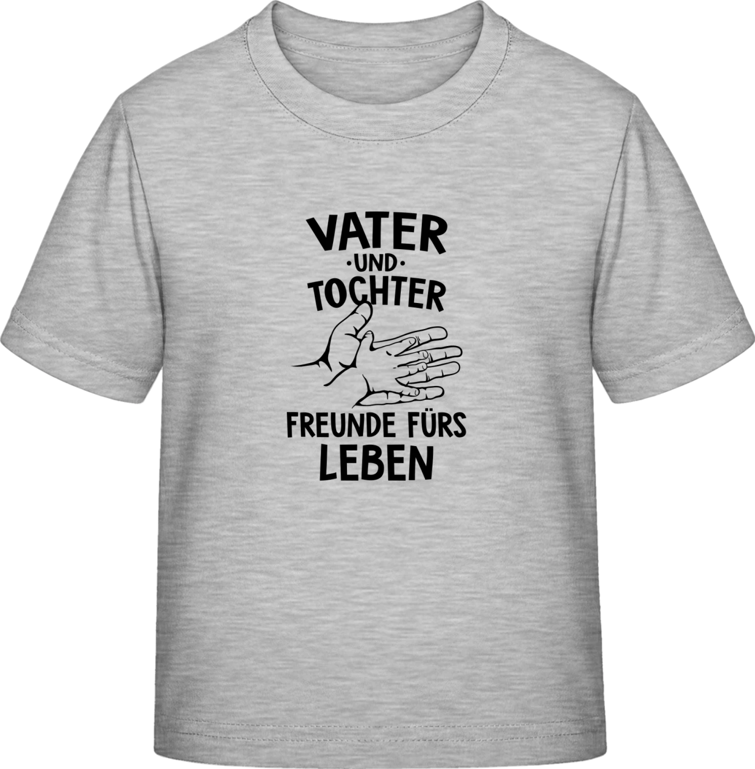 Vater und Tochter Freunde fürs Leben - Sky Grey Exact 190 Kids - Front