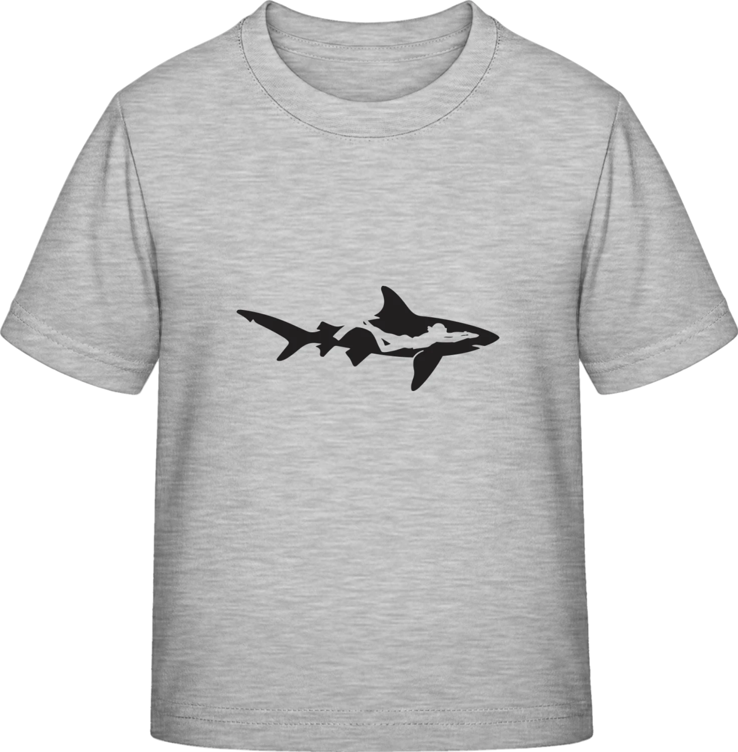 Shark vs. Diver - Sky Grey Exact 190 Kids - Front