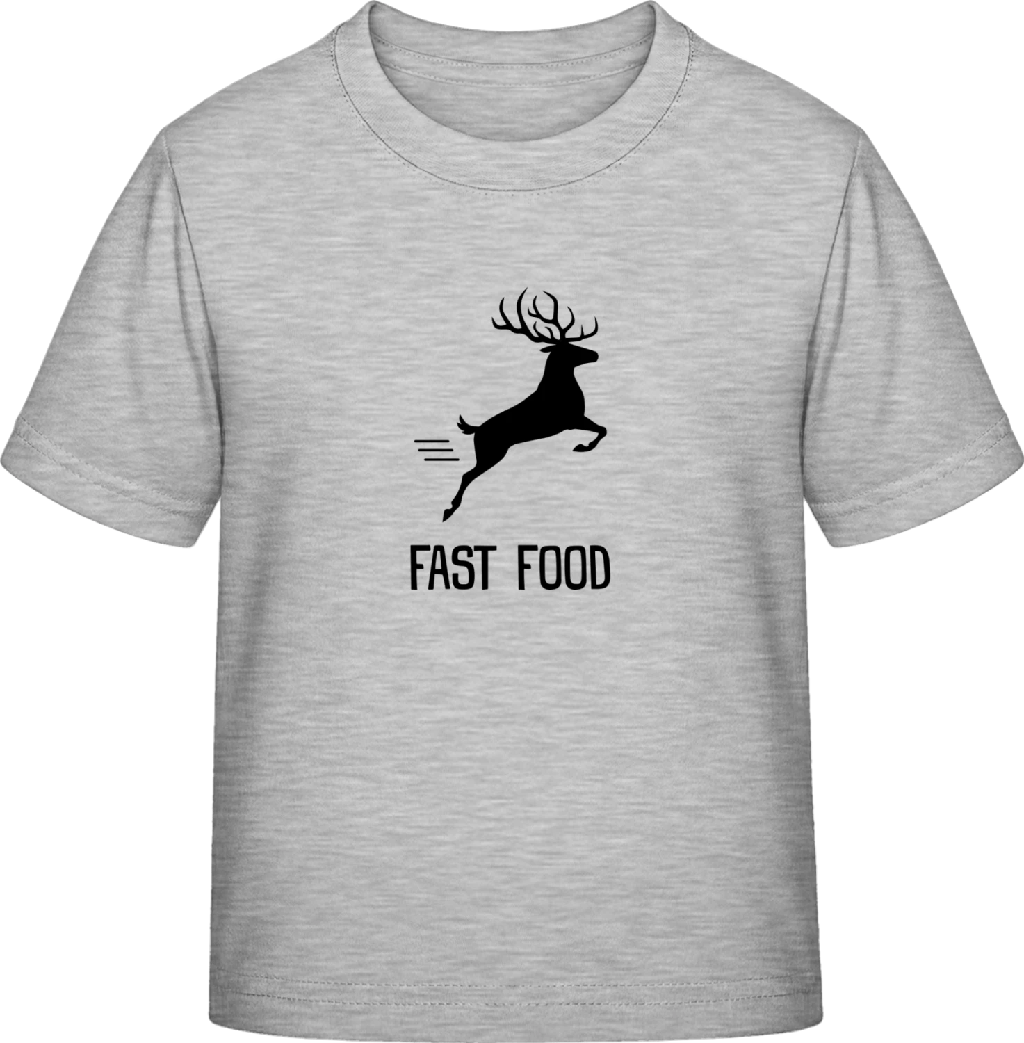 Fast Food Deer - Sky Grey Exact 190 Kids - Front