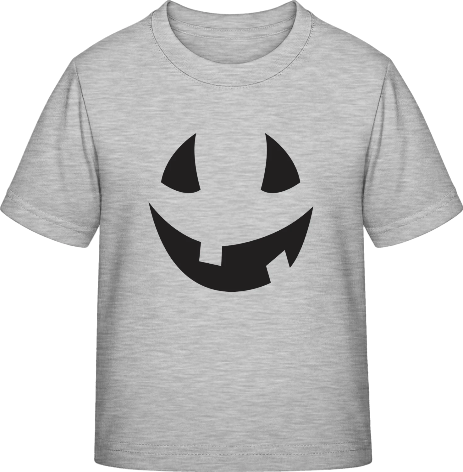 Halloween Pumpkin Face - Sky Grey Exact 190 Kids - Front