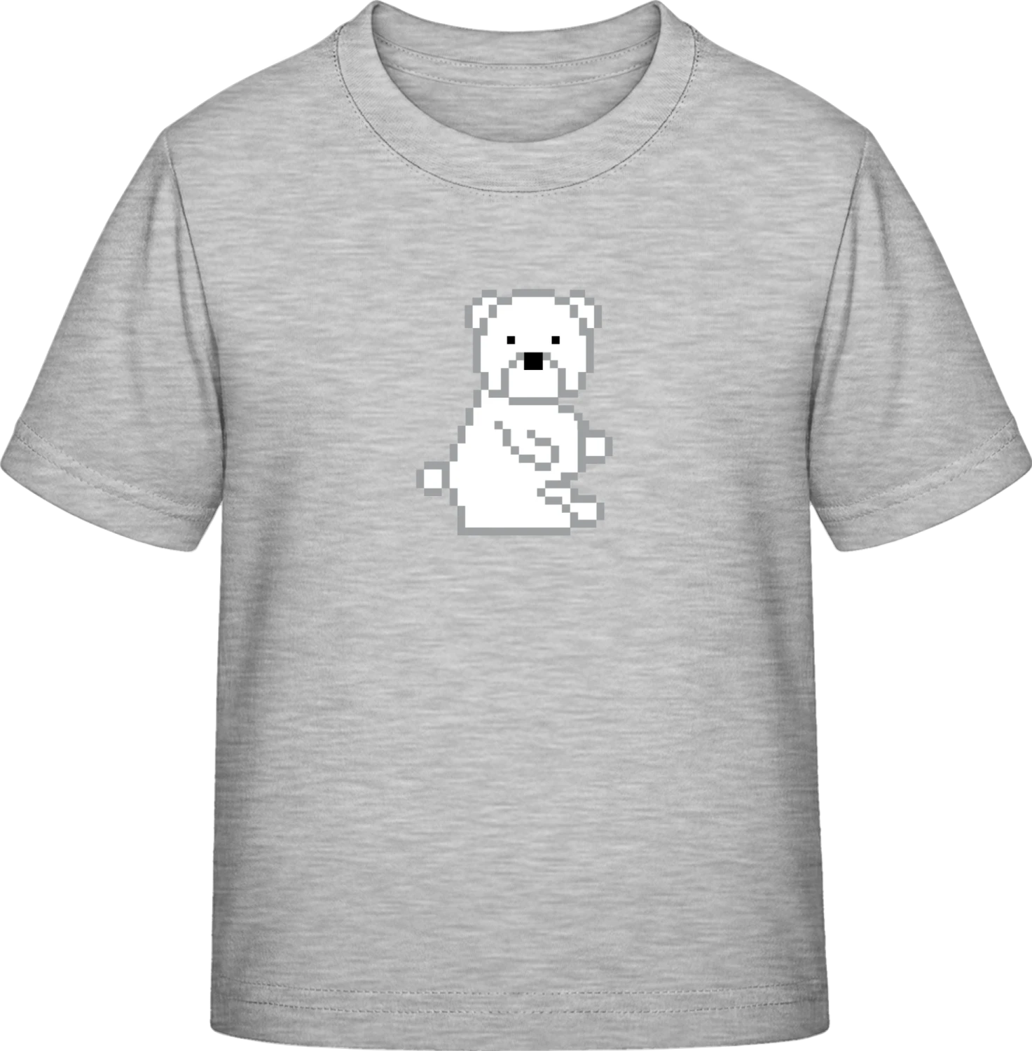 Pixel Ice Bear - Sky Grey Exact 190 Kids - Front