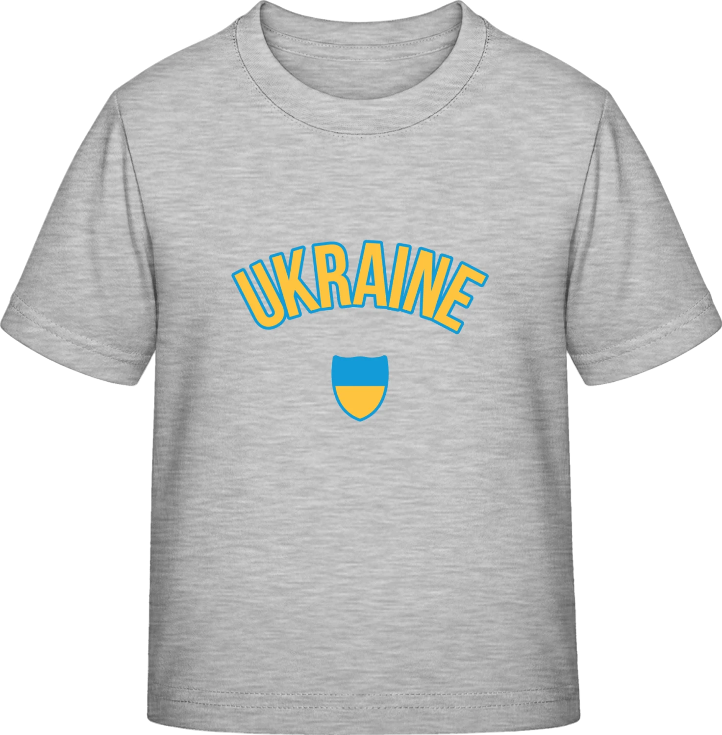 UKRAINE Football Fan - Sky Grey Exact 190 Kids - Front