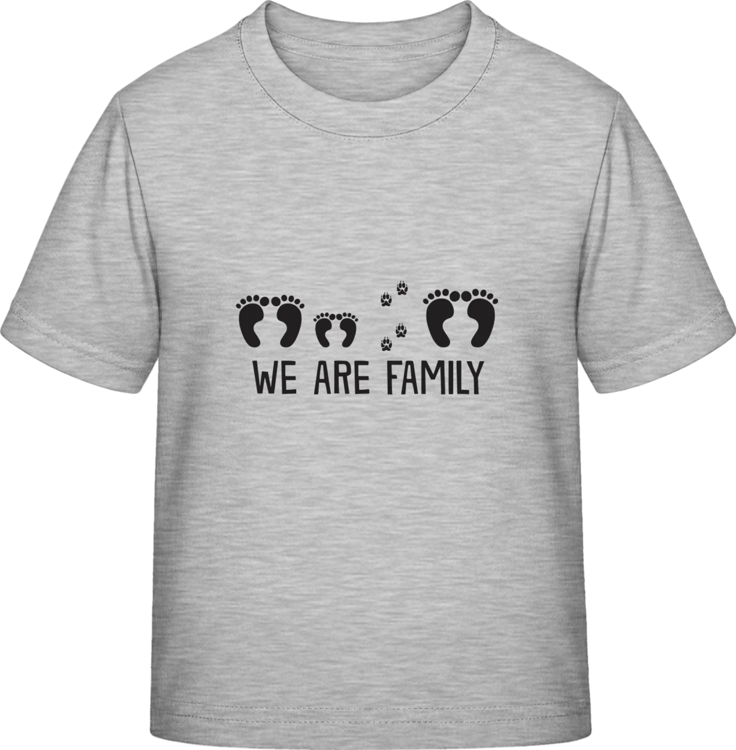 We Are Family - Sky Grey Exact 190 Kids - Front