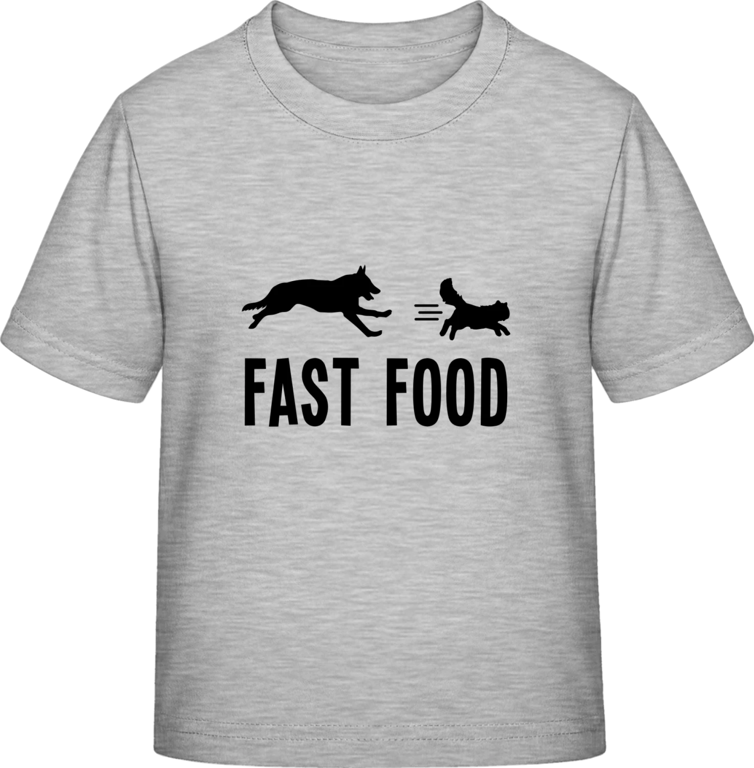 Fast Food Dog Cat - Sky Grey Exact 190 Kids - Front