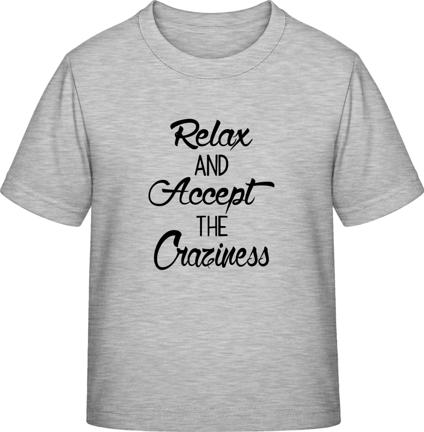 Relax And Accept The Craziness - Sky Grey Exact 190 Kids - Front