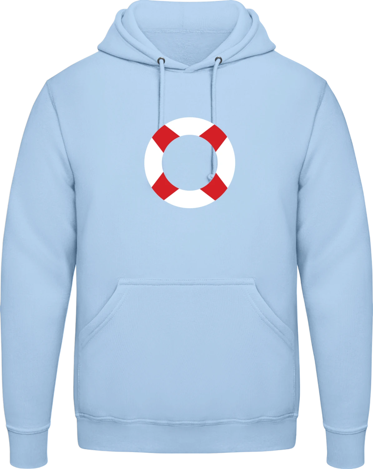 Rettungs band - Sky Blue AWDis man hoodie - Front