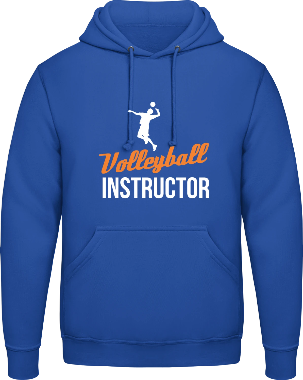 Volleyball Instructor - Royal blue AWDis man hoodie - Front