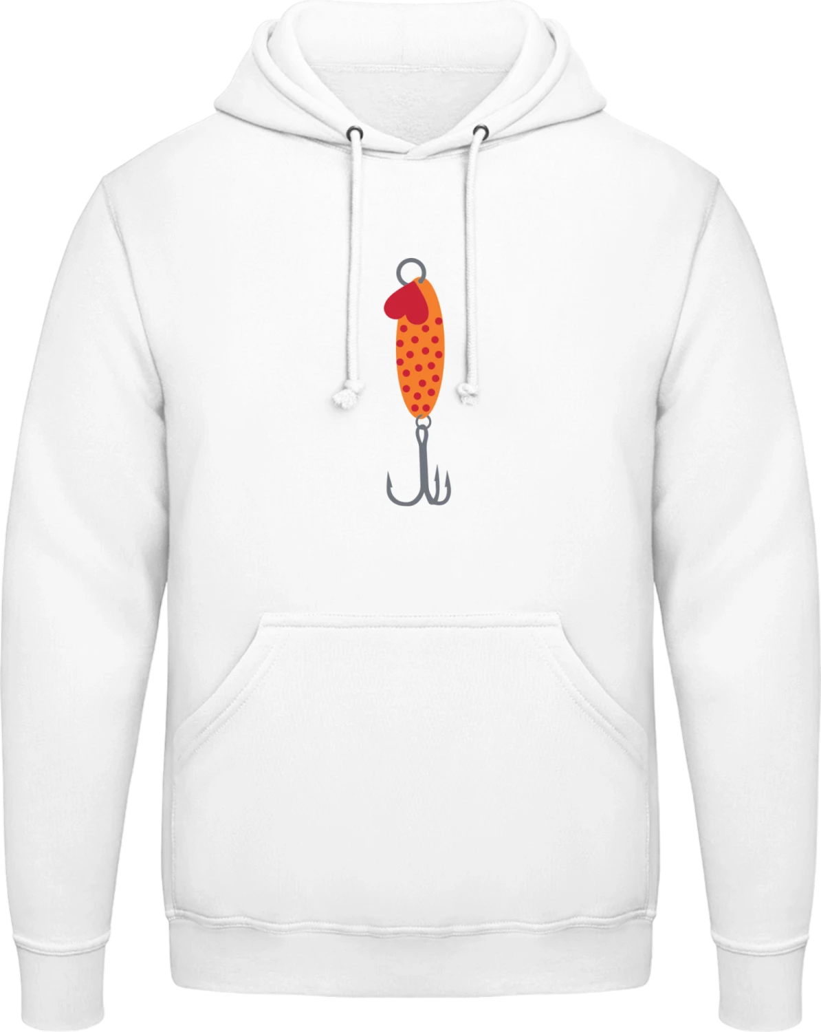 Spinner - Arctic white AWDis man hoodie - Front