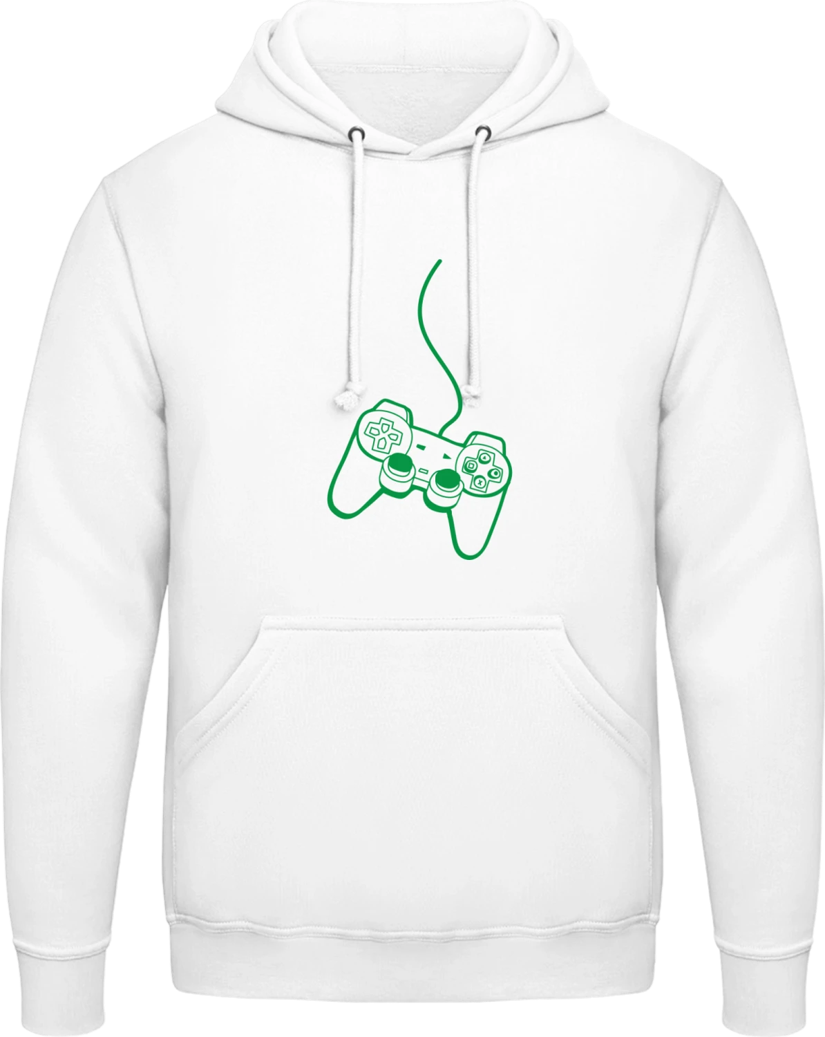 PS3 Controller - Arctic white AWDis man hoodie - Front