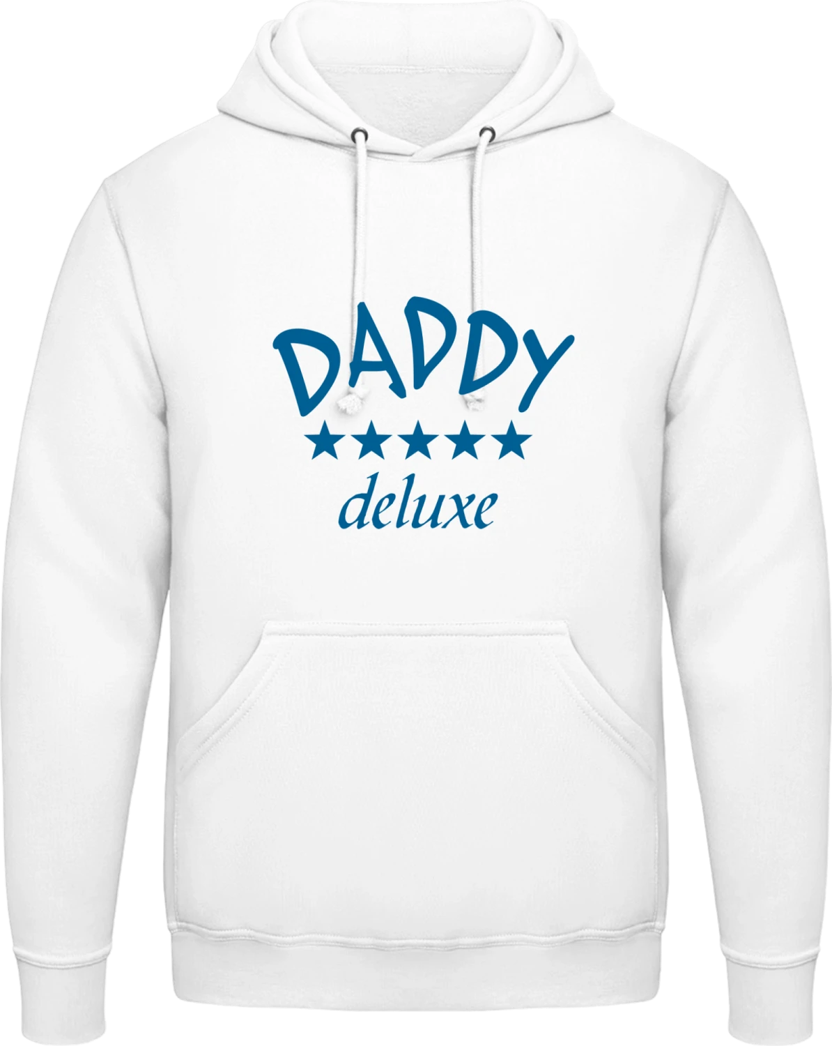 Daddy Deluxe - Arctic white AWDis man hoodie - Front