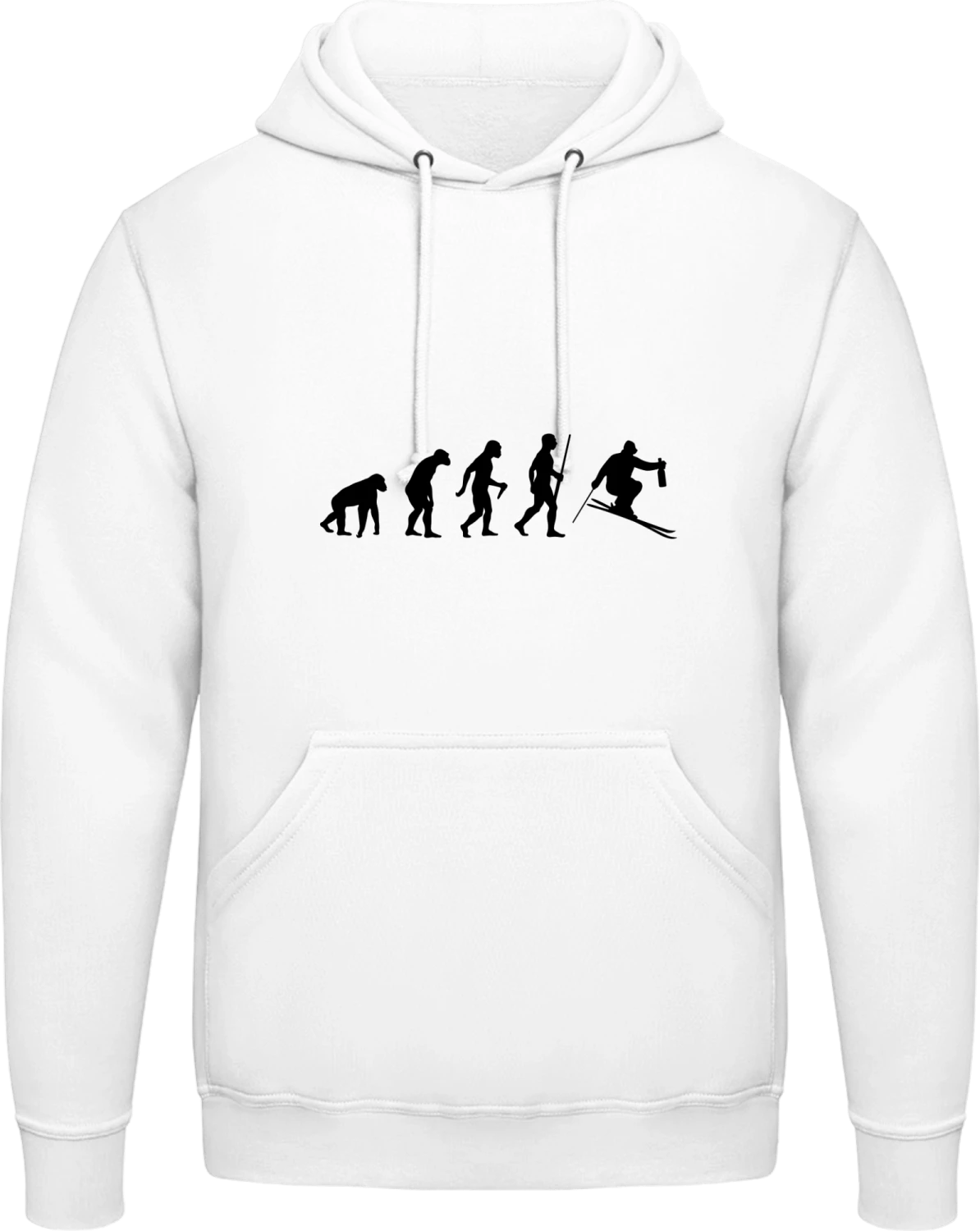 Après Ski Evolution - Arctic white AWDis man hoodie - Front