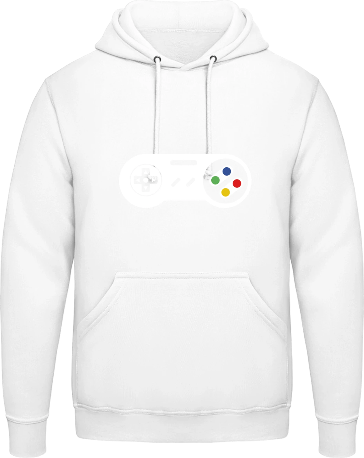 SNes Controller - Arctic white AWDis man hoodie - Front