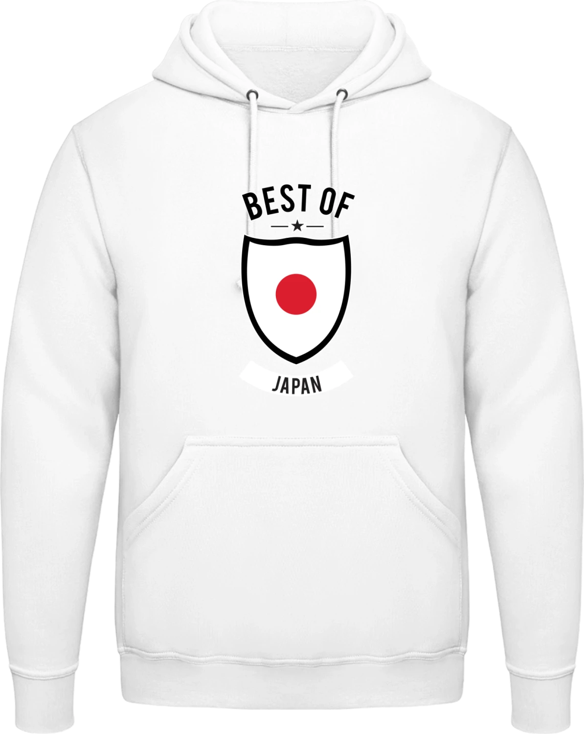 Best of Japan - Arctic white AWDis man hoodie - Front