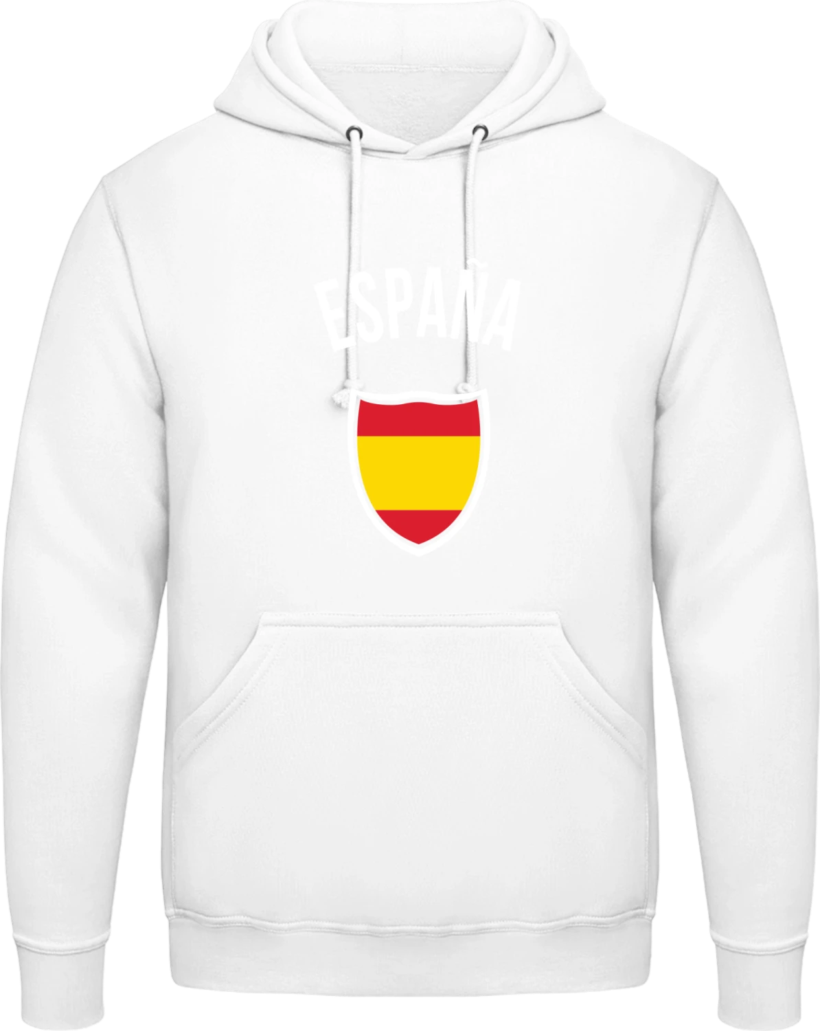 Espana Fan - Arctic white AWDis man hoodie - Front