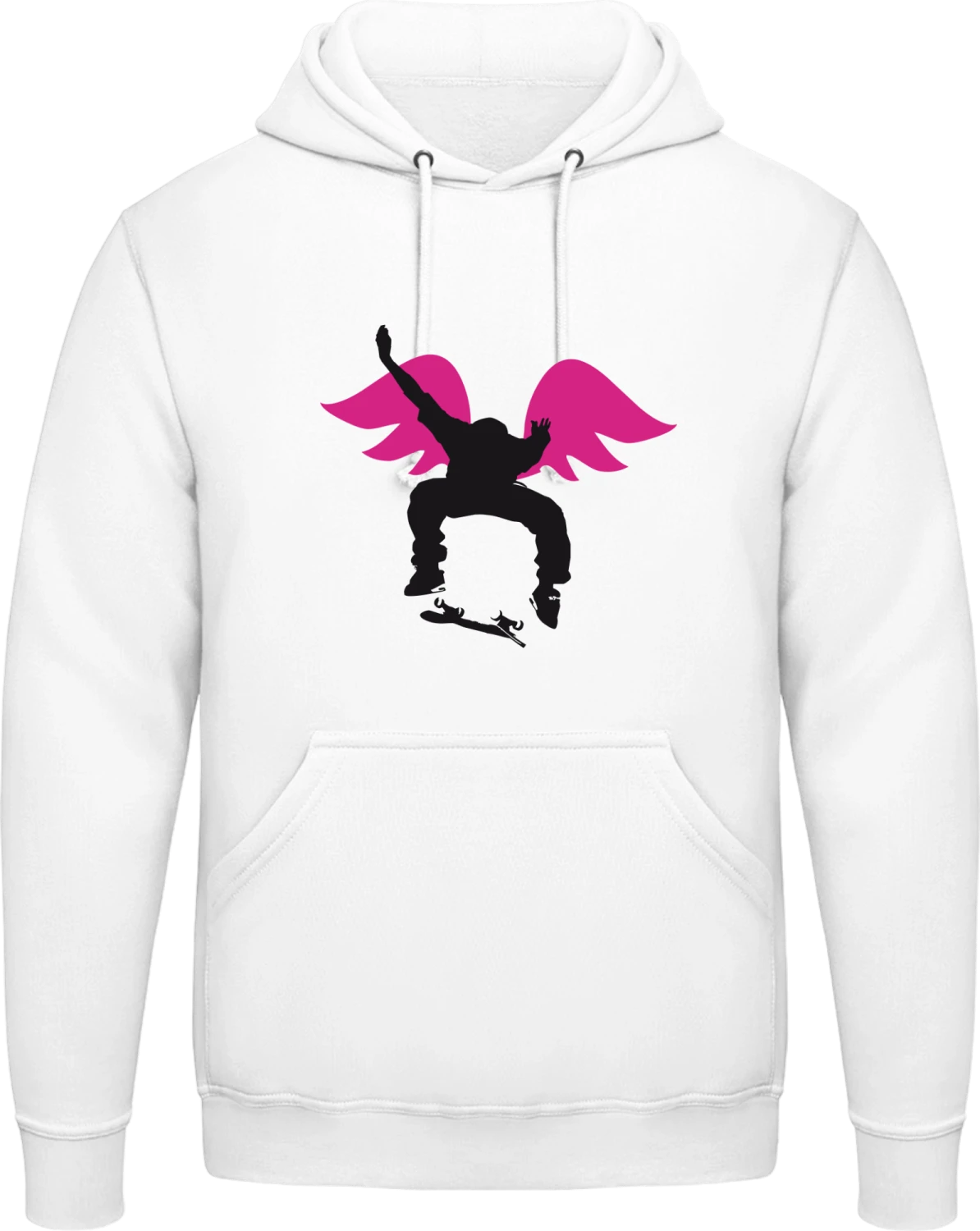 Skater Style - Arctic white AWDis man hoodie - Front