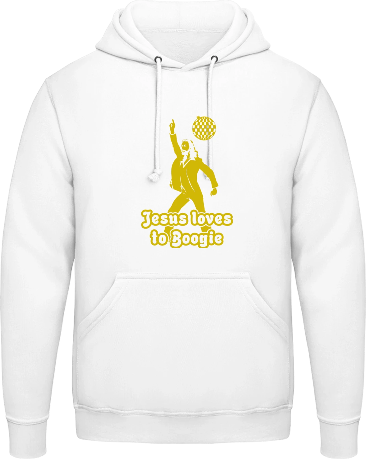 Jesus Dance - Arctic white AWDis man hoodie - Front