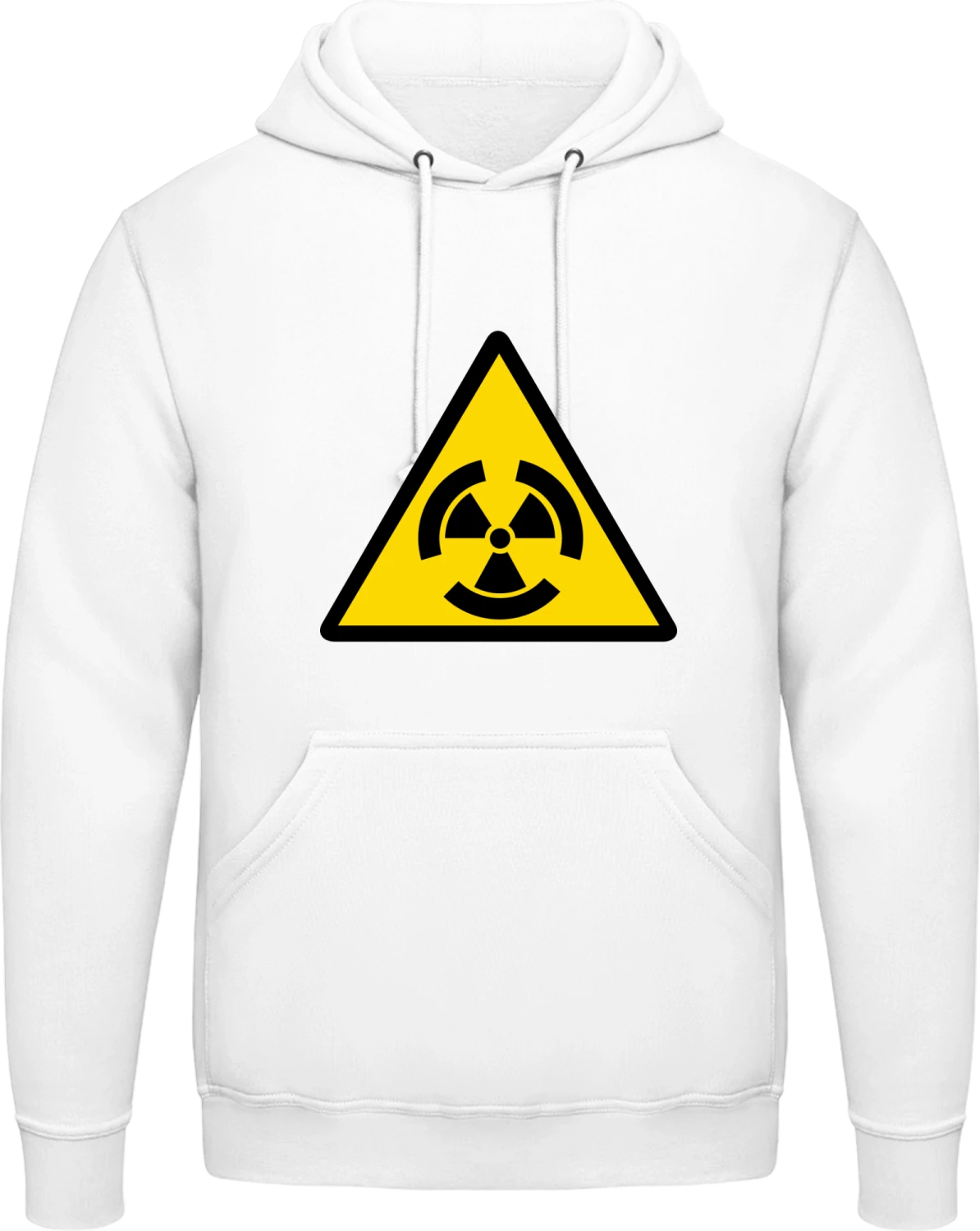 Radioactive Danger - Arctic white AWDis man hoodie - Front