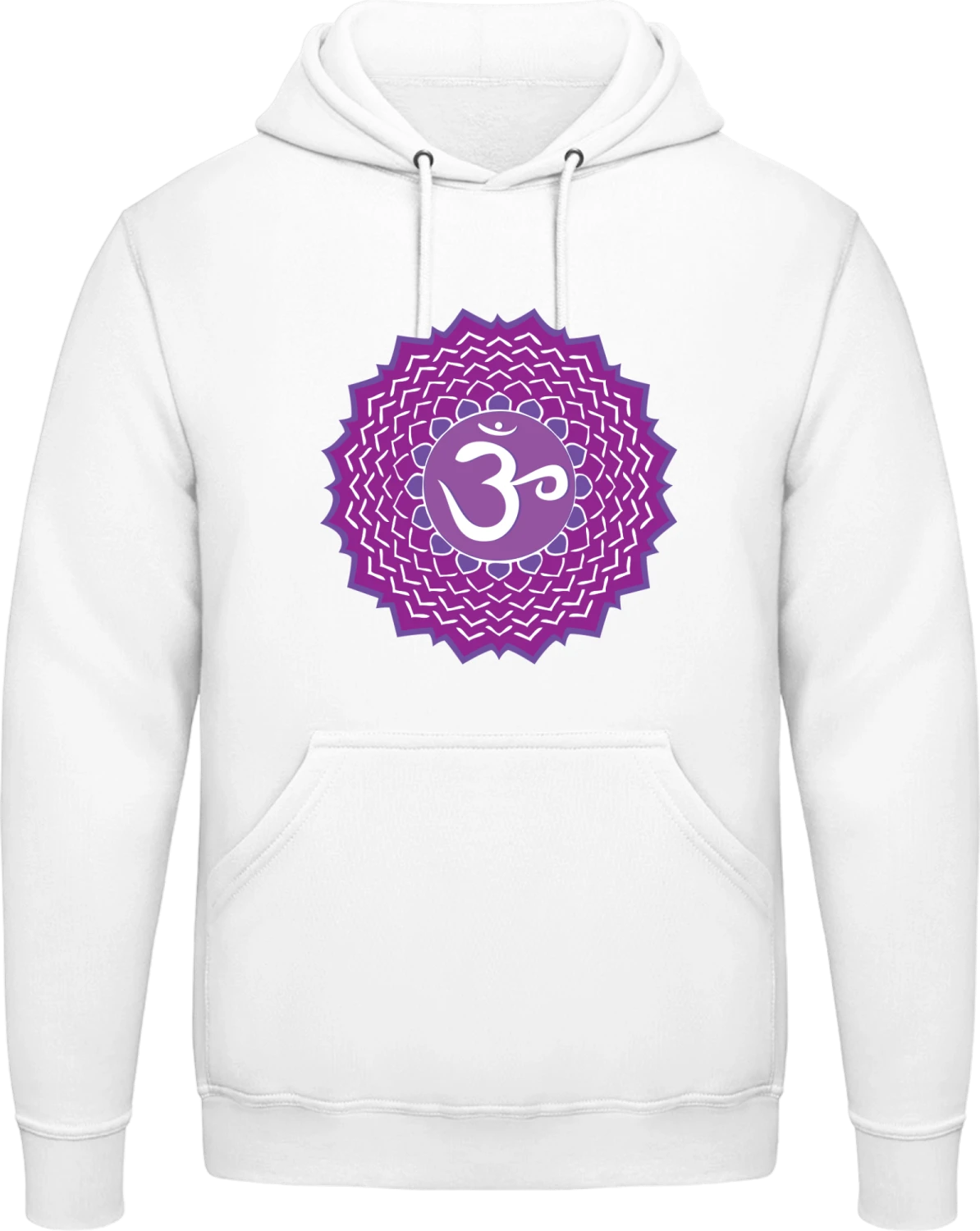 Chakra Sahasrara - Arctic white AWDis man hoodie - Front