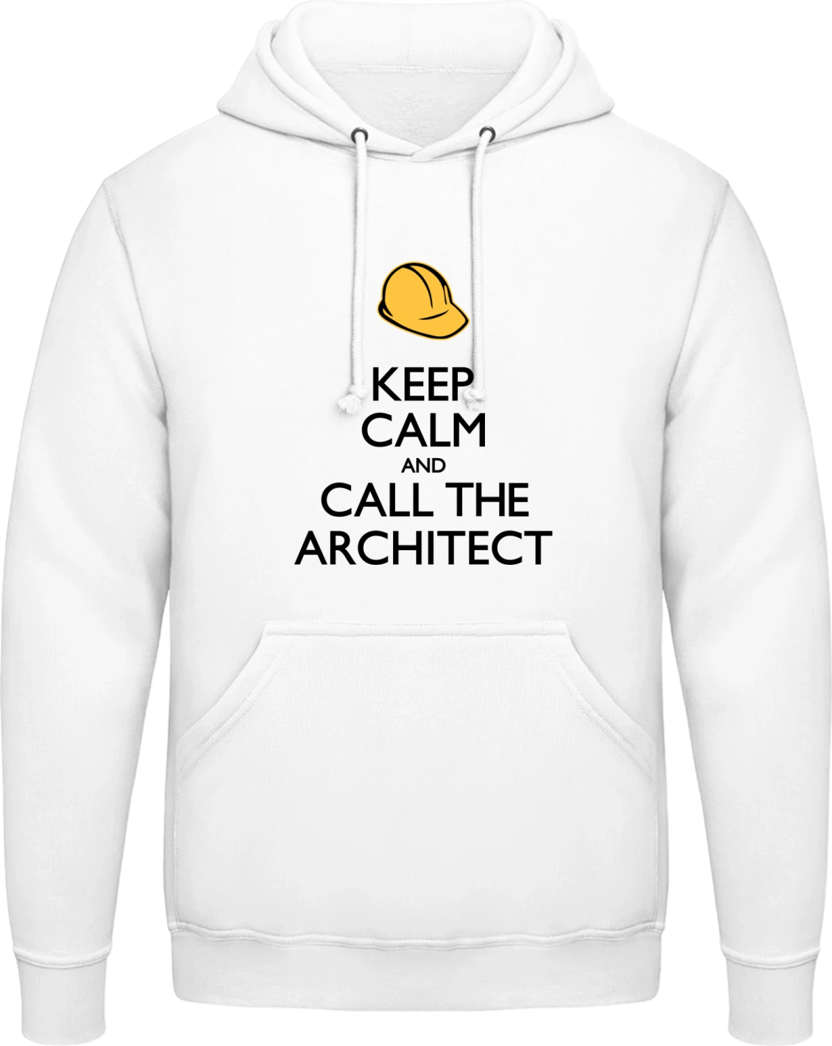 Keep Calm And Call The Architect - Arctic white AWDis man hoodie - Front