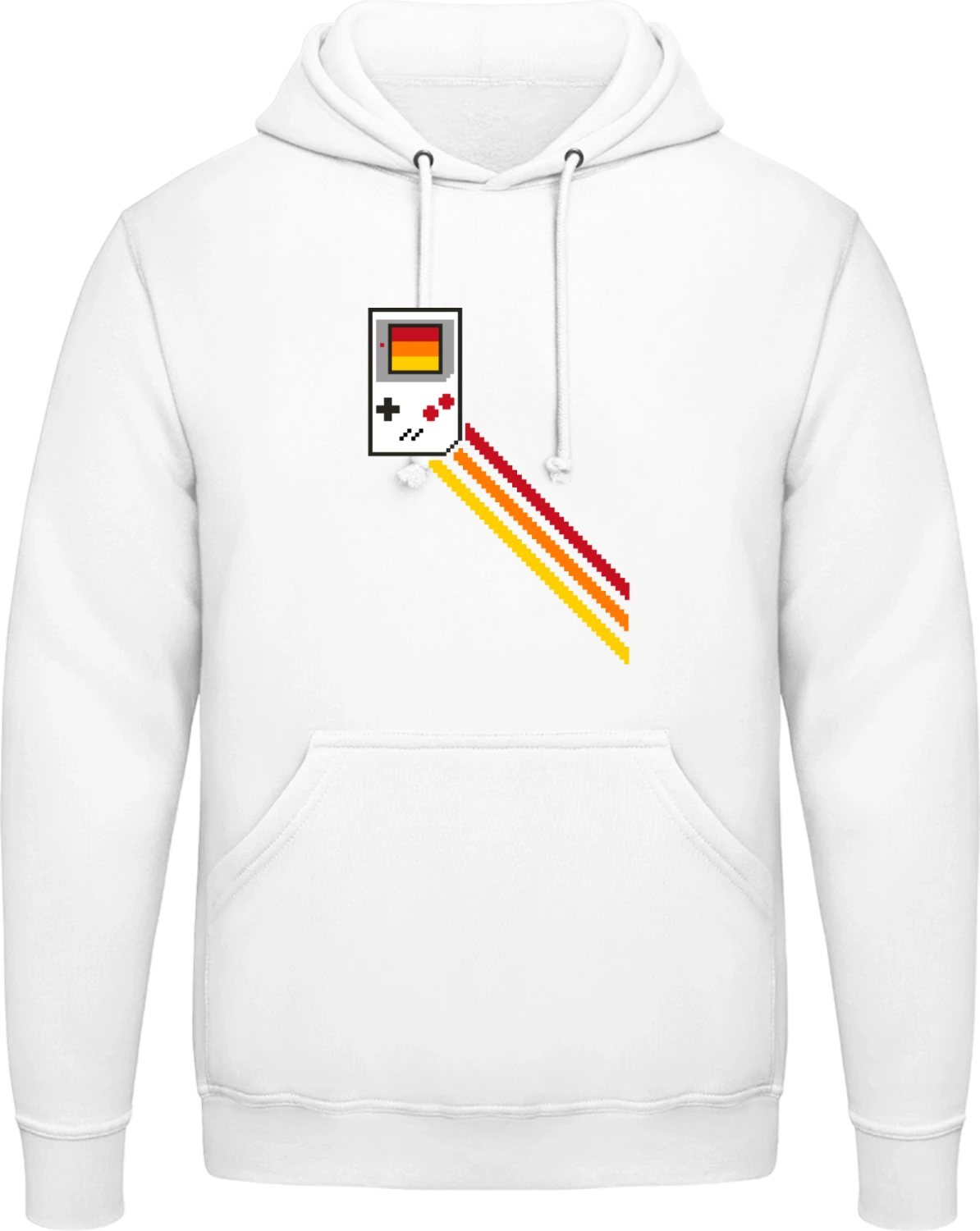 Game Boy Pixel - Arctic white AWDis man hoodie - Front