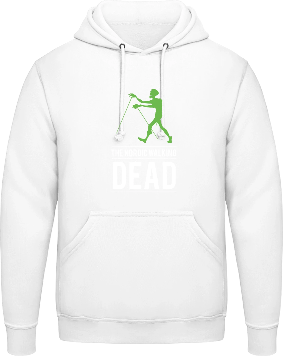 The Nordic Walking Dead - Arctic white AWDis man hoodie - Front