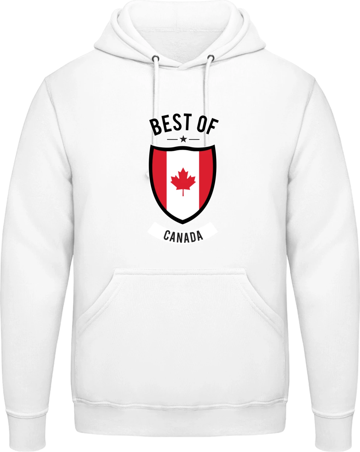 Best of Canada - Arctic white AWDis man hoodie - Front