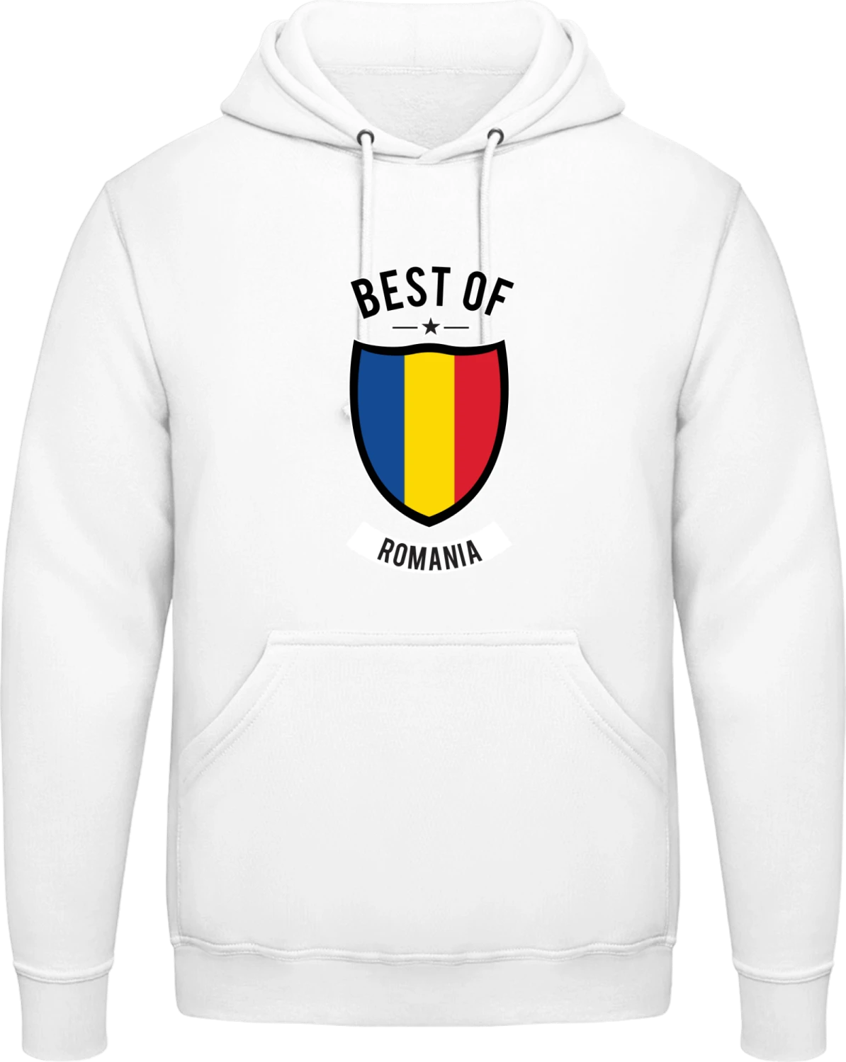 Best of Romania - Arctic white AWDis man hoodie - Front