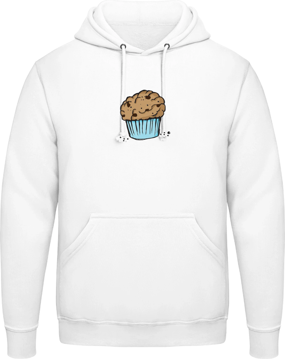 Cupcake - Arctic white AWDis man hoodie - Front